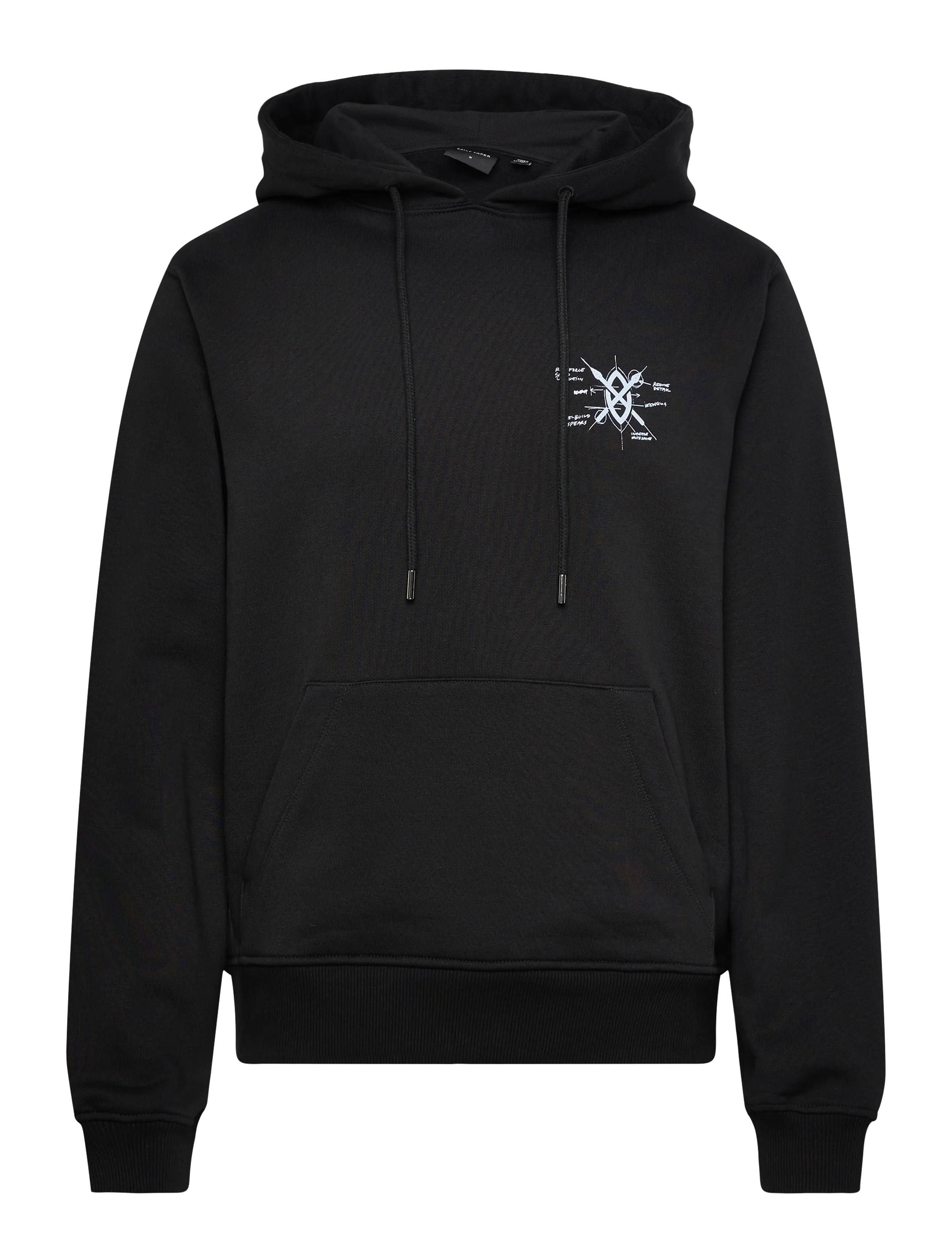 Daily Paper shield evolution hoodie - Kläder - BLACK / black