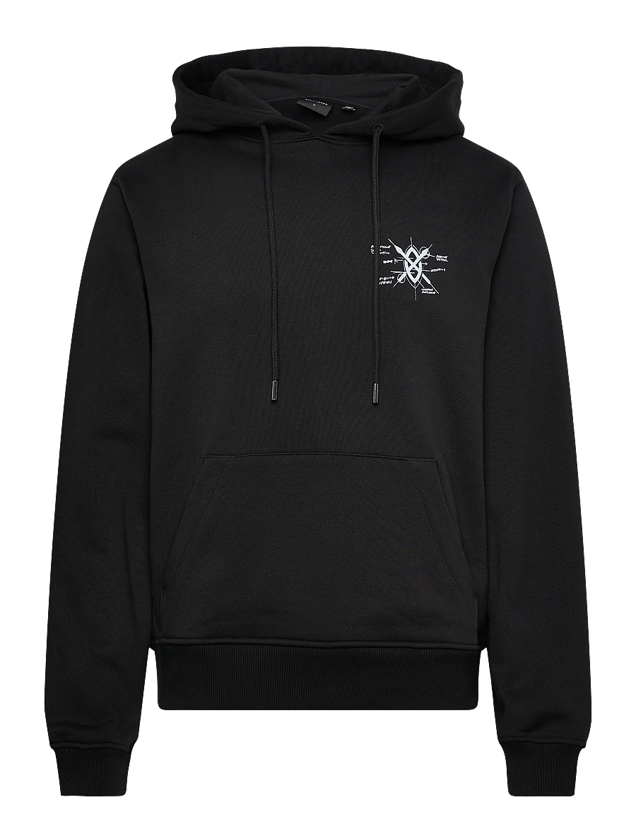 Daily Paper - shield evolution hoodie - kapuutsiga pusad - black - 0