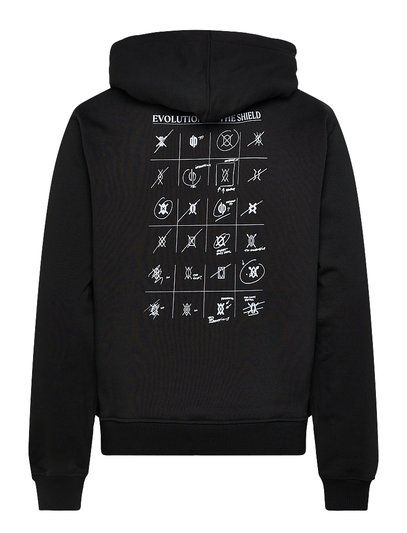 Daily Paper - shield evolution hoodie - kapuutsiga dressipluusid - black - 1