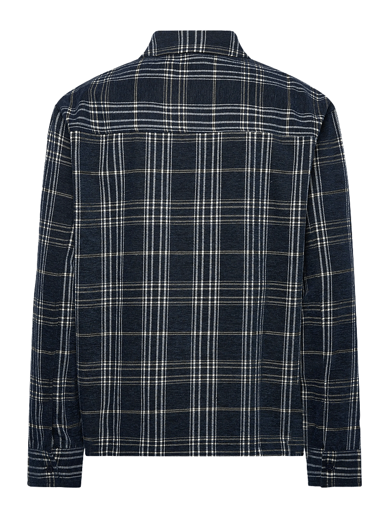 Daily Paper - chenille script ls shirt - rutiga skjortor - briliant blue - 1