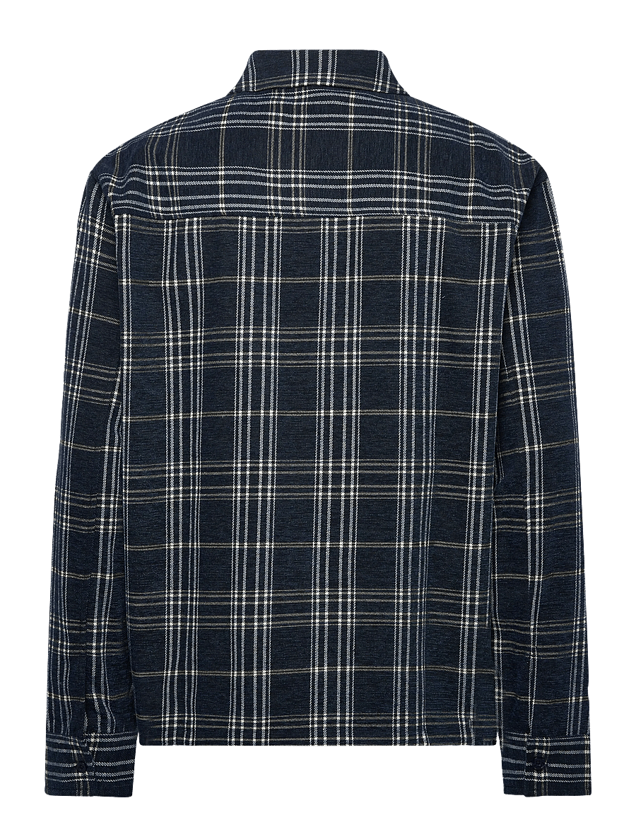 Daily Paper - chenille script ls shirt - checkered shirts - briliant blue - 1