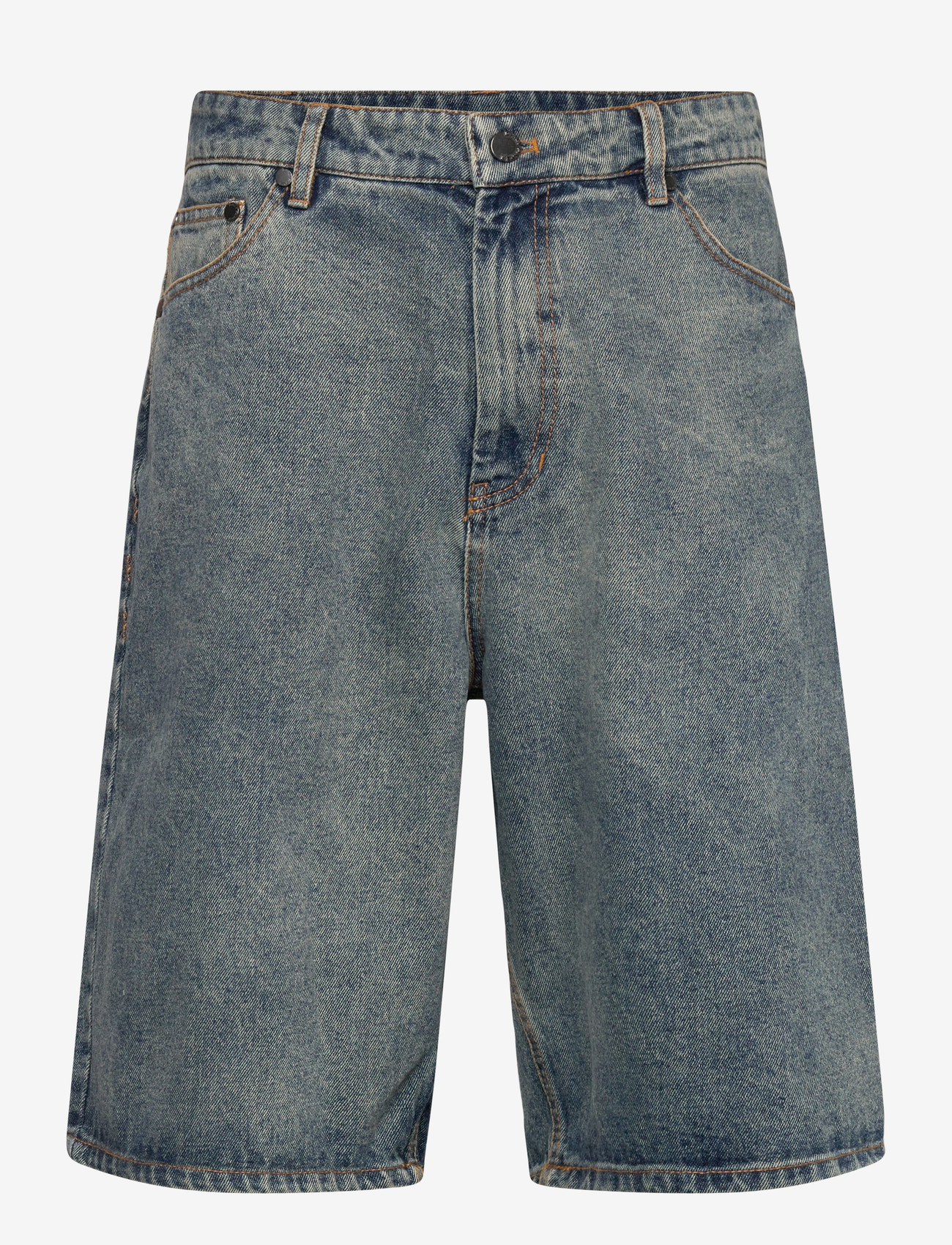 Daily Paper - compact shield embroidery denim shorts - jorts - denim - 0