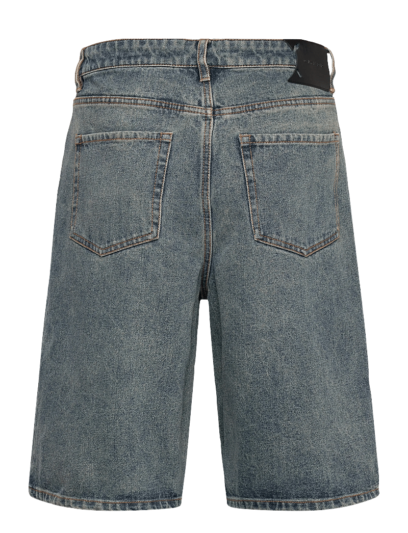 Daily Paper - compact shield embroidery denim shorts - jorts - denim - 1