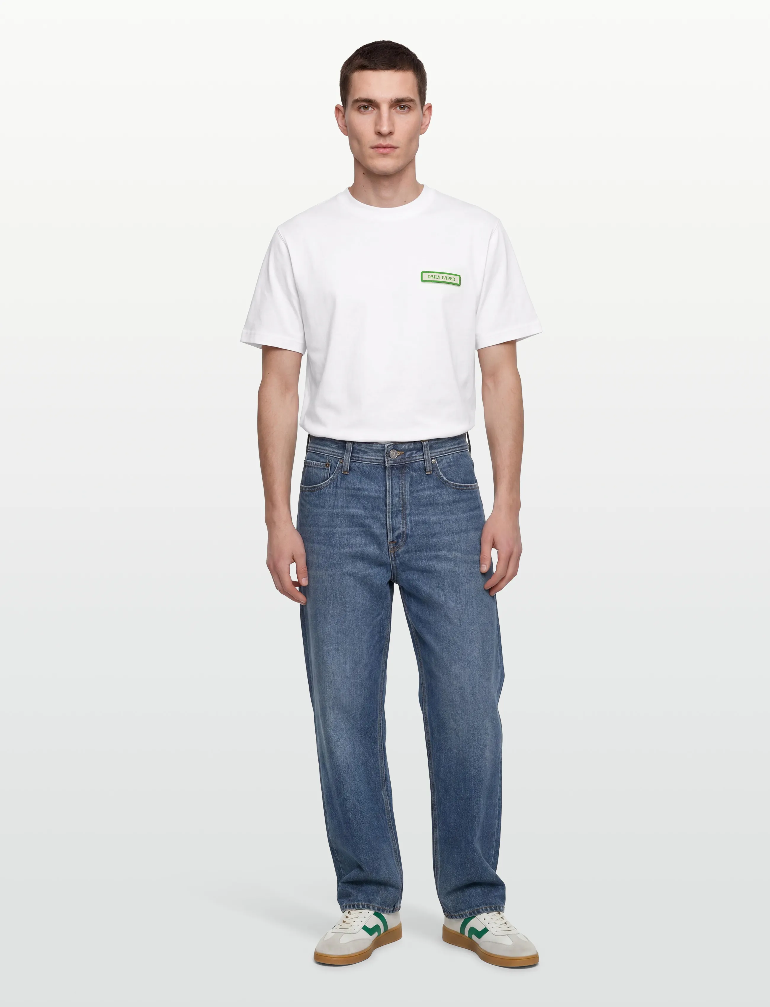 Daily Paper Air Freshener Shield Ss T-Shirt, XS, White, T-Shirts > Kortærmede, Herre