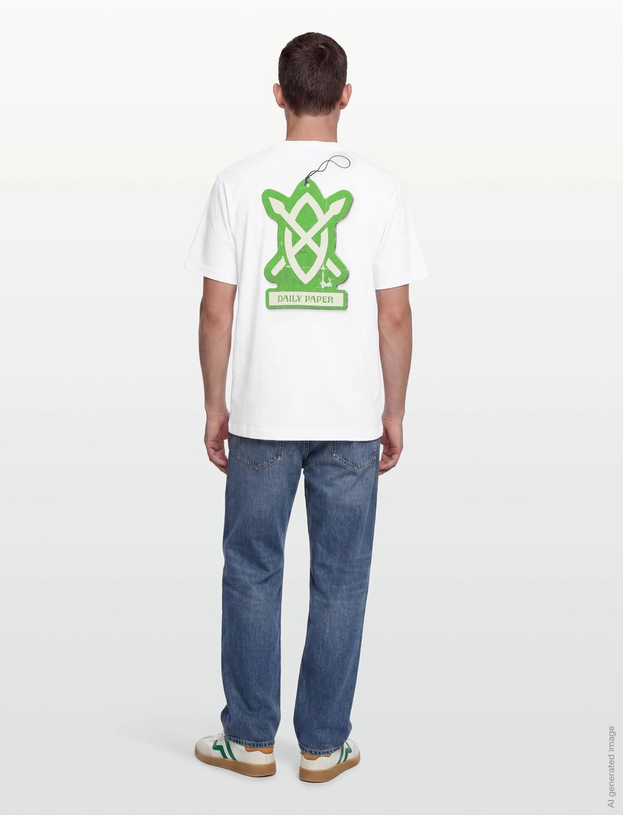 Daily Paper - air freshener shield ss t-shirt - lyhythihaiset - white - 4