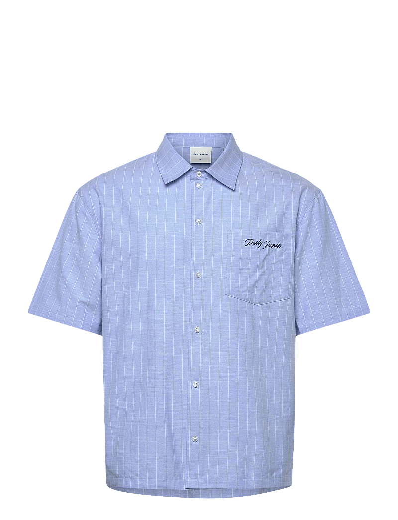 Daily Paper - script ss shirt - striped shirts - blue - 0