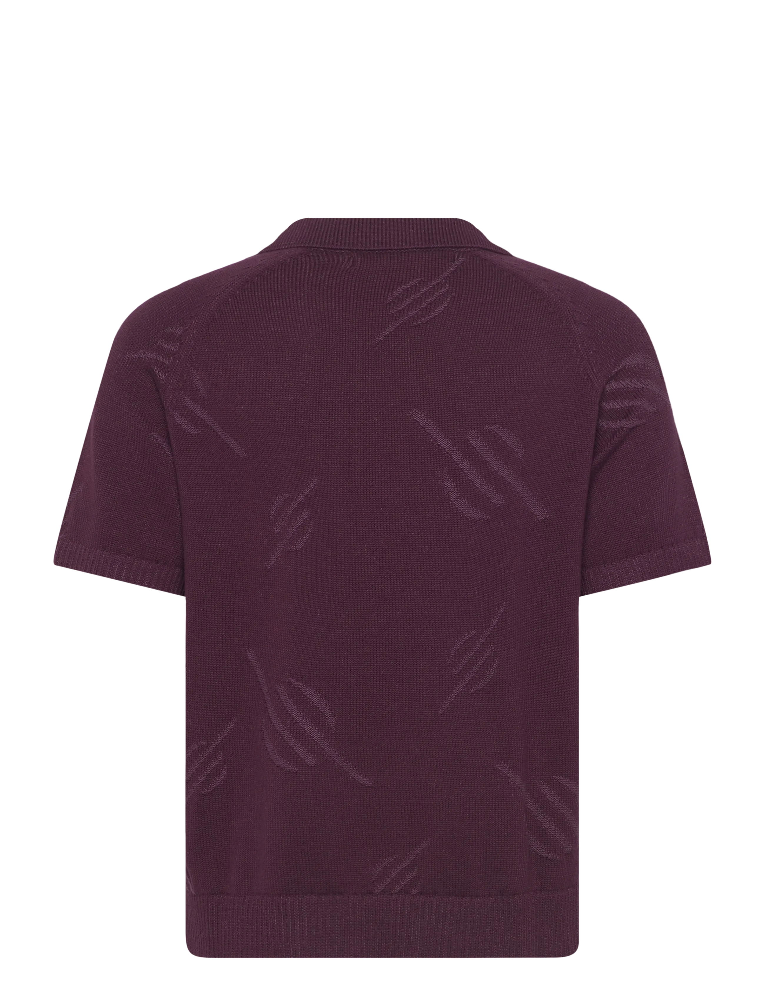 Daily Paper - monogram polo knit - knitted polos - potent purple - 2