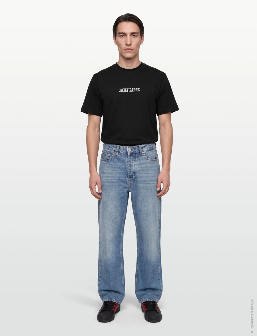 Daily Paper - oil can ss tee - lühikeste varrukatega t-särgid - black - 0