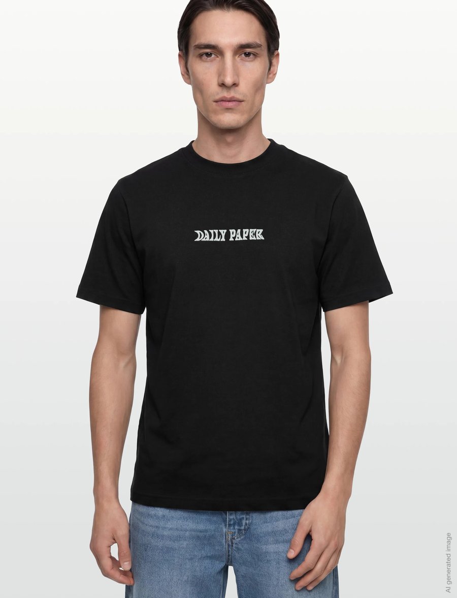 Daily Paper - oil can ss tee - lühikeste varrukatega t-särgid - black - 3