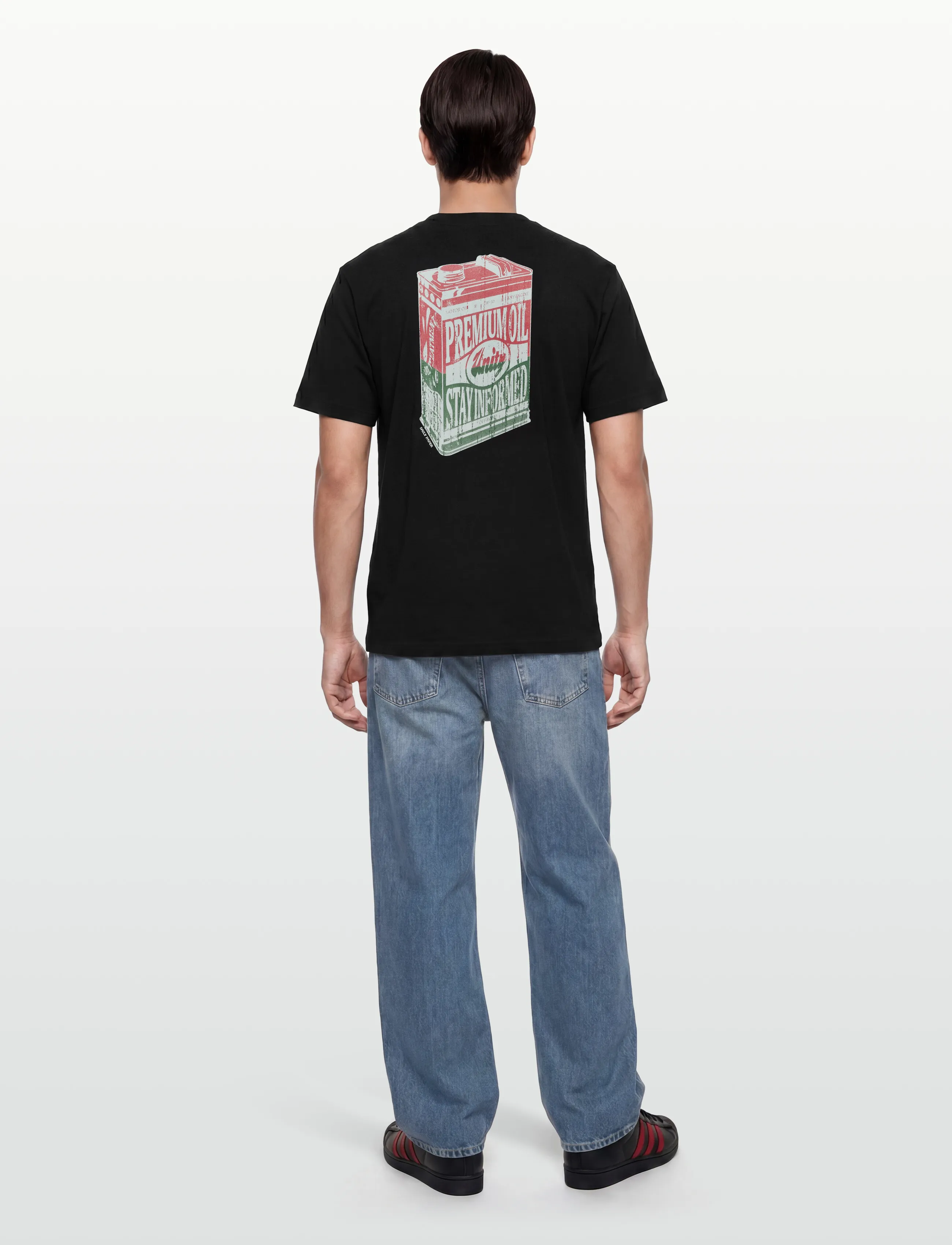 Daily Paper - oil can ss tee - kortærmede t-shirts - black - 4