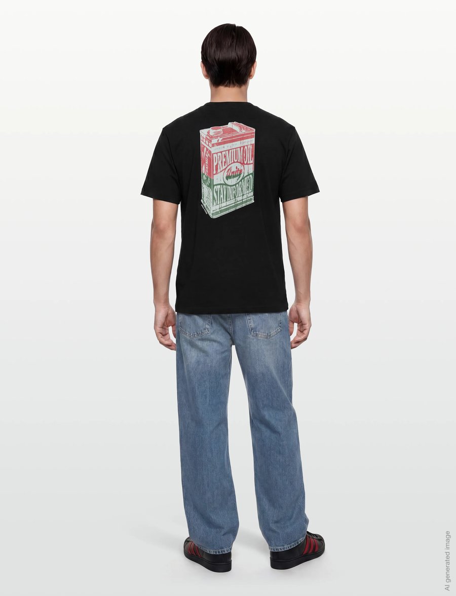 Daily Paper - oil can ss tee - lühikeste varrukatega t-särgid - black - 4