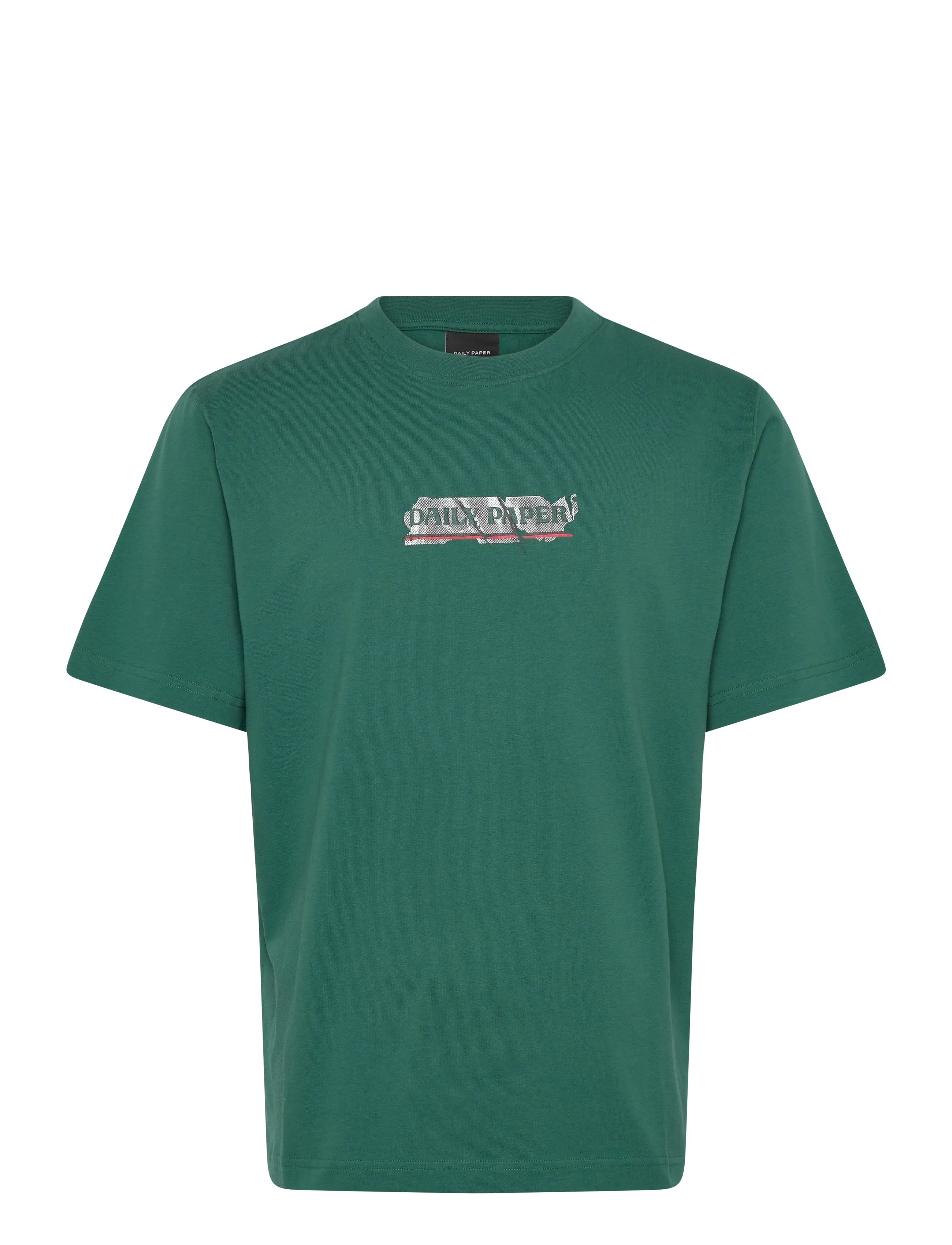 Daily Paper Dias Sticker Ss Tee, L, Green, T-Shirts > Kortærmede, Herre
