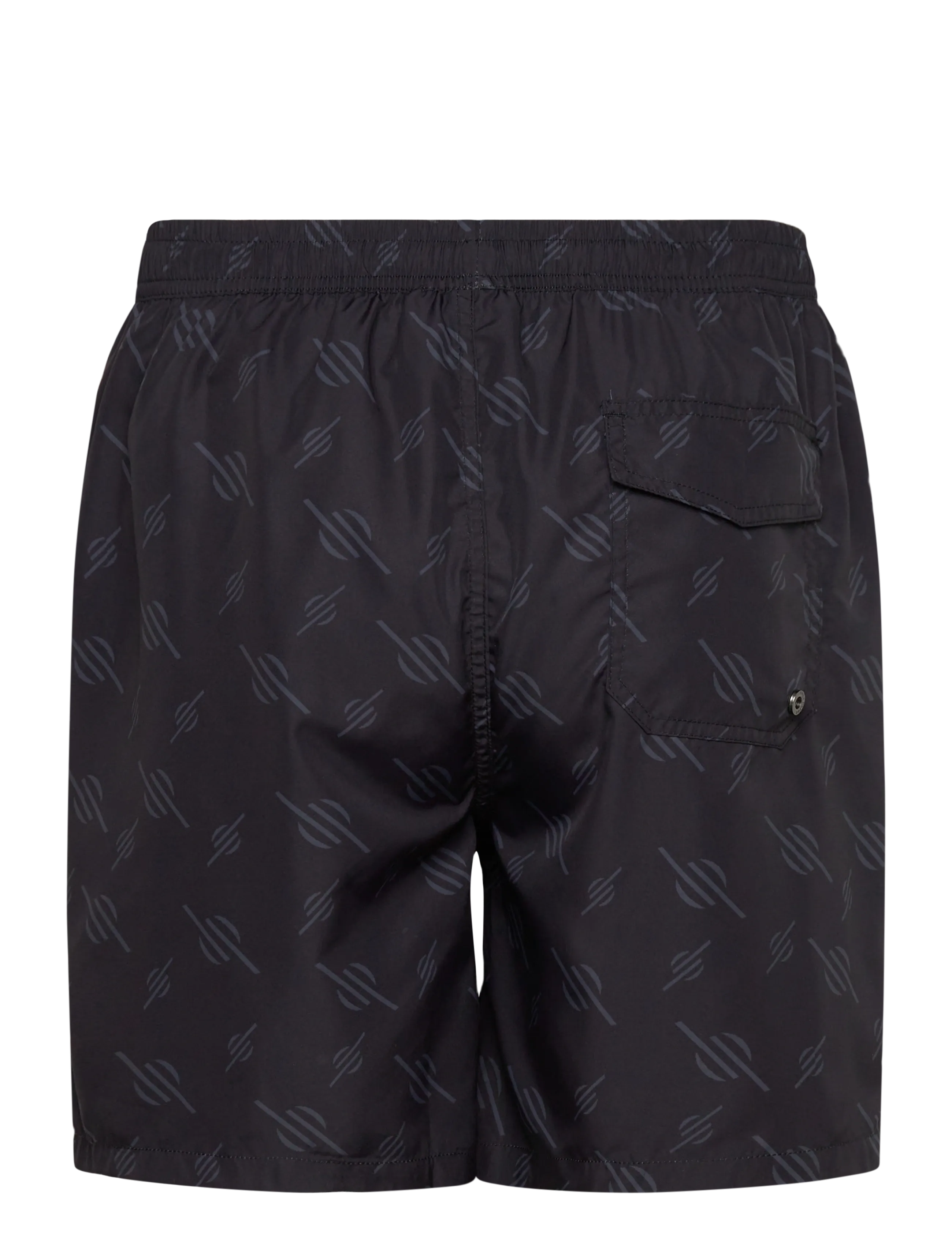 Daily Paper - irregular monogram swimshorts - lühikesed ujumispüksid - black - 1