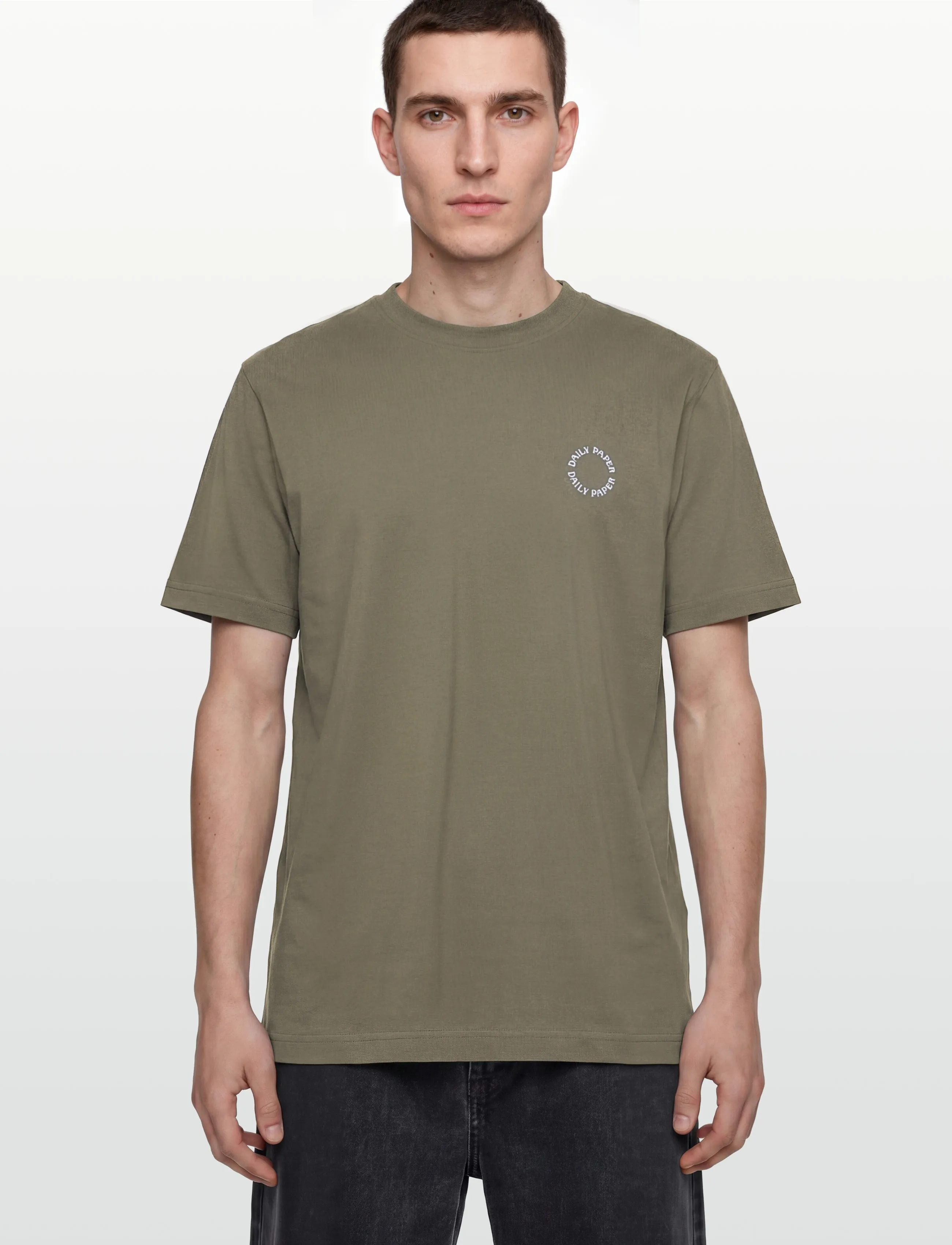 Daily Paper - orbit embroidery t-shirt - kurzärmelig - kalamata - 3
