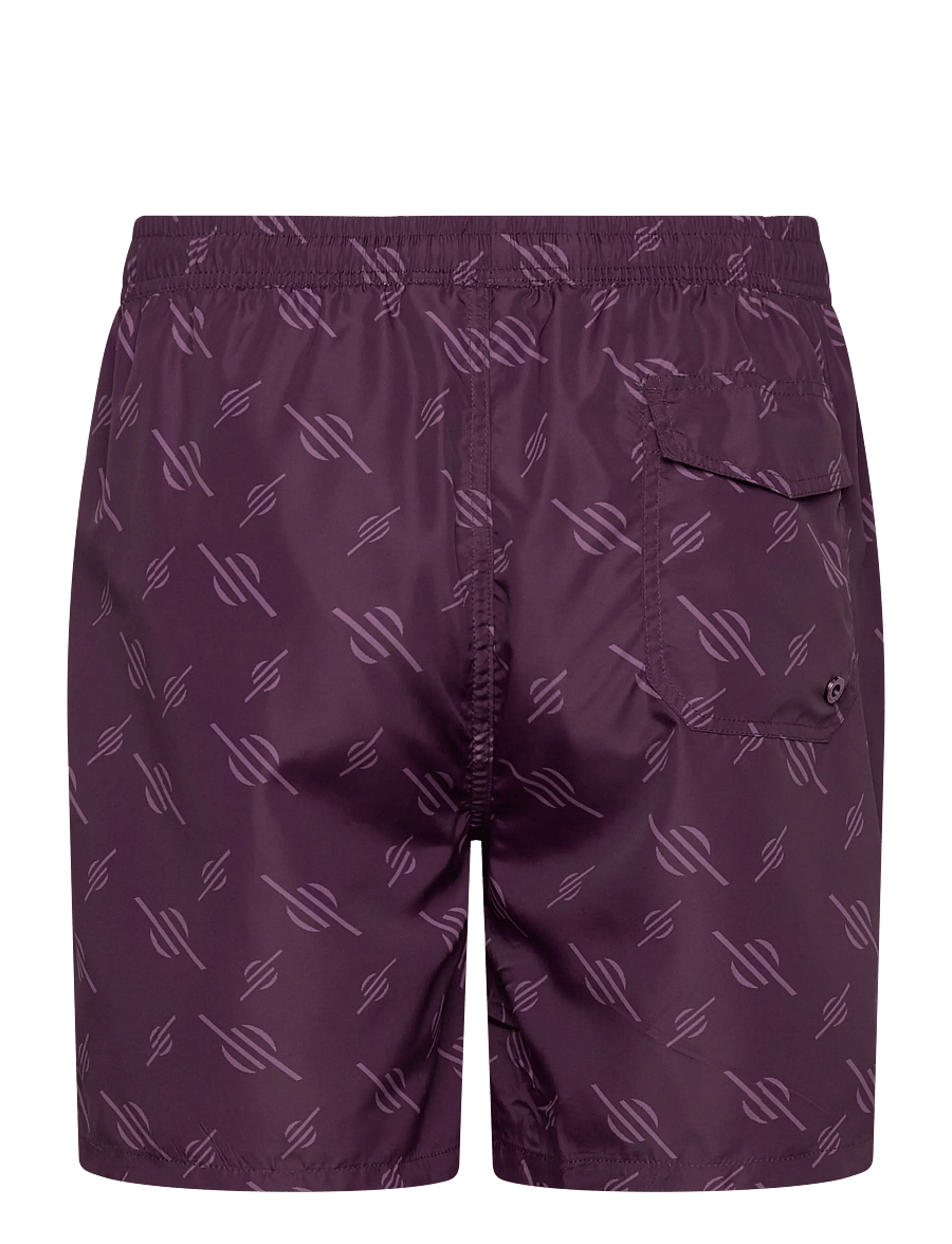 Daily Paper - irregular monogram swimshorts - badehose - potent purple - 1