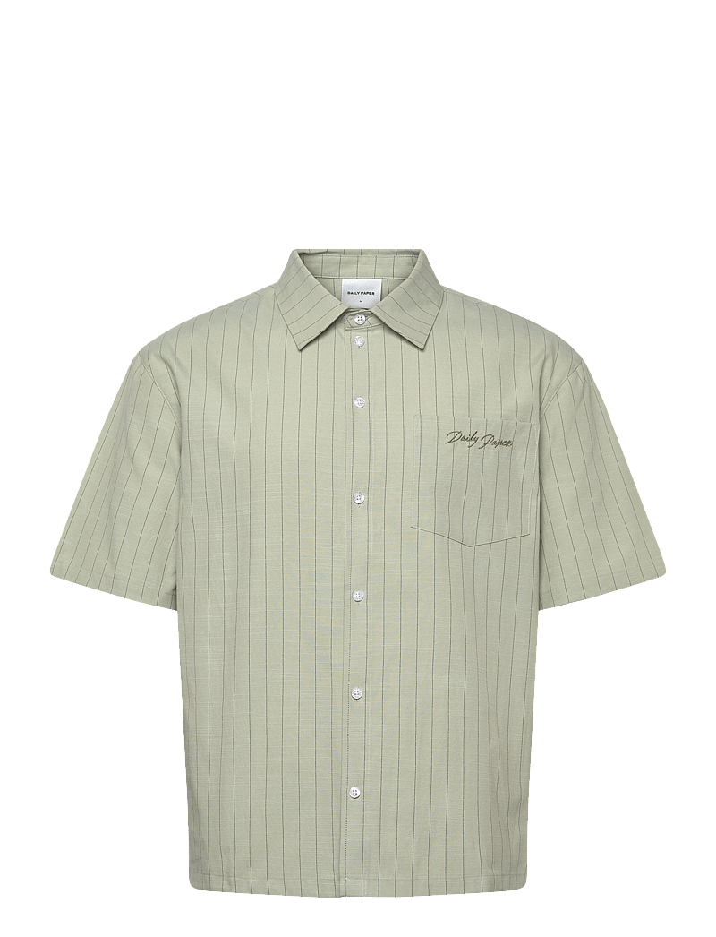Daily Paper - script ss shirt - gestreifte hemden - beige - 0