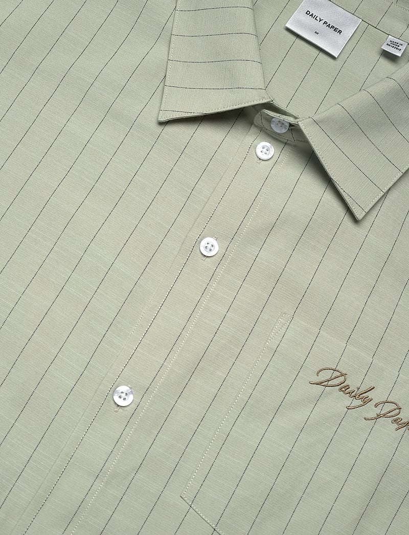 Daily Paper - script ss shirt - gestreifte hemden - beige - 2