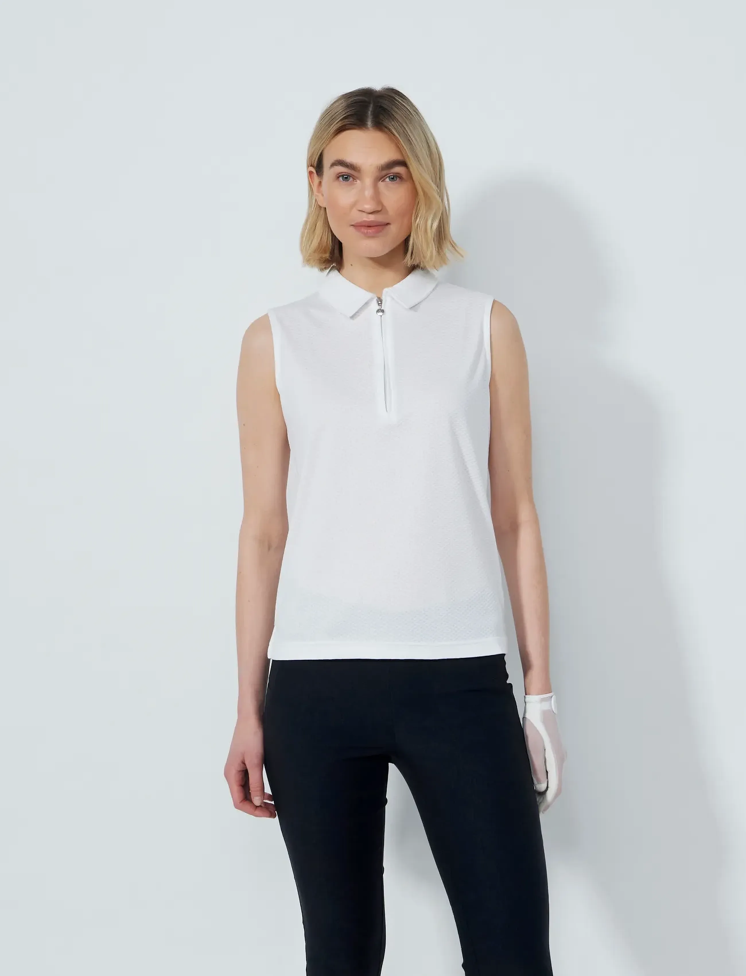 Daily Sports PEORIA SL POLO SHIRT - Polosärgid - WHITE / white