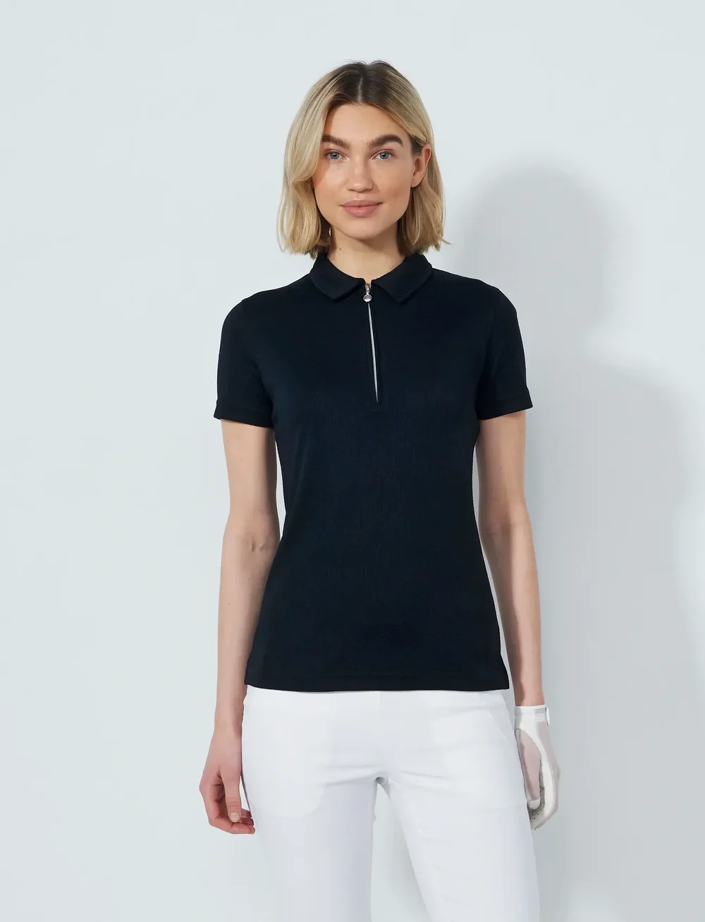 Daily Sports - PEORIA SS POLO SHIRT - toppe & t-shirts - black - 0