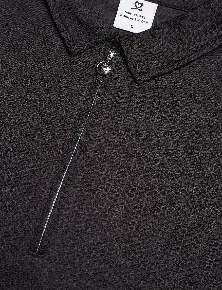 Daily Sports - PEORIA SS POLO SHIRT - tops & t-shirts - black - 5