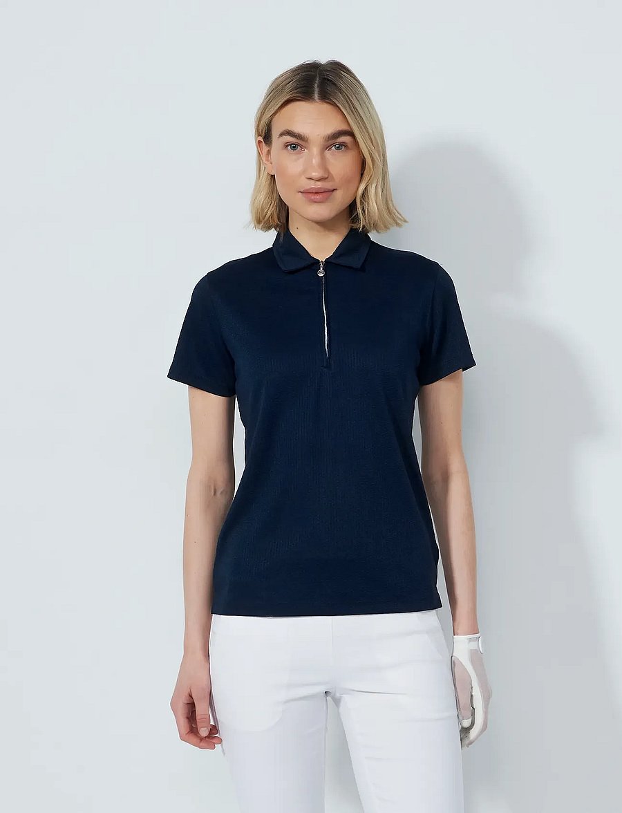 Daily Sports - PEORIA SS POLO SHIRT - toppe & t-shirts - navy - 0