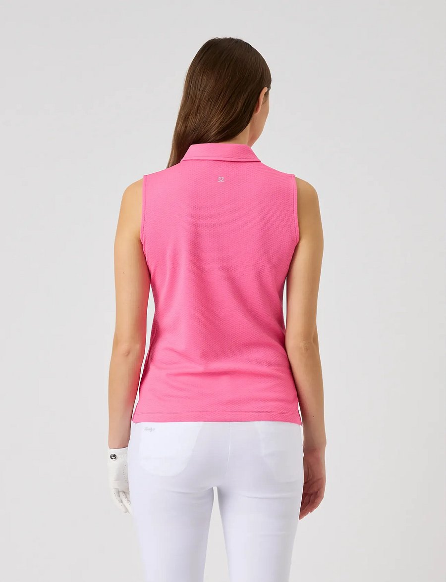 Daily Sports - Peoria SL Polo shirt - toppar & t-shirts - radiant pink - 3