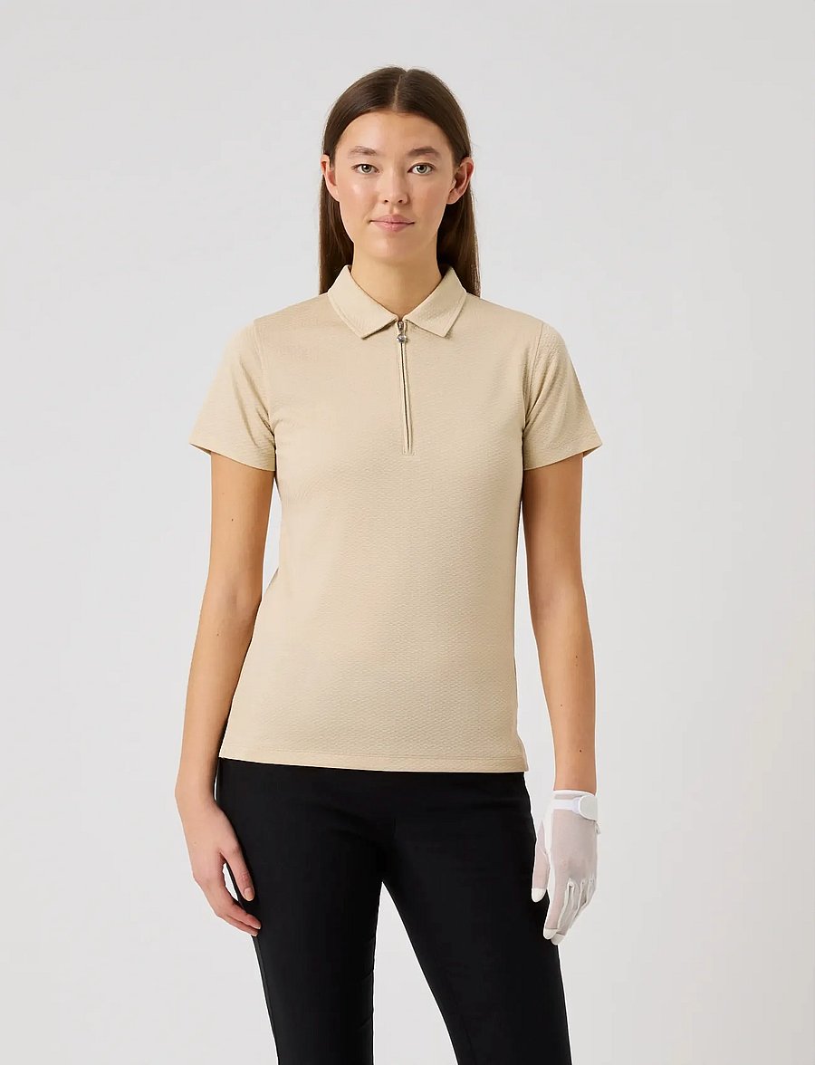 Daily Sports - PEORIA SS POLO SHIRT - oberteile & t-shirts - oyster - 0