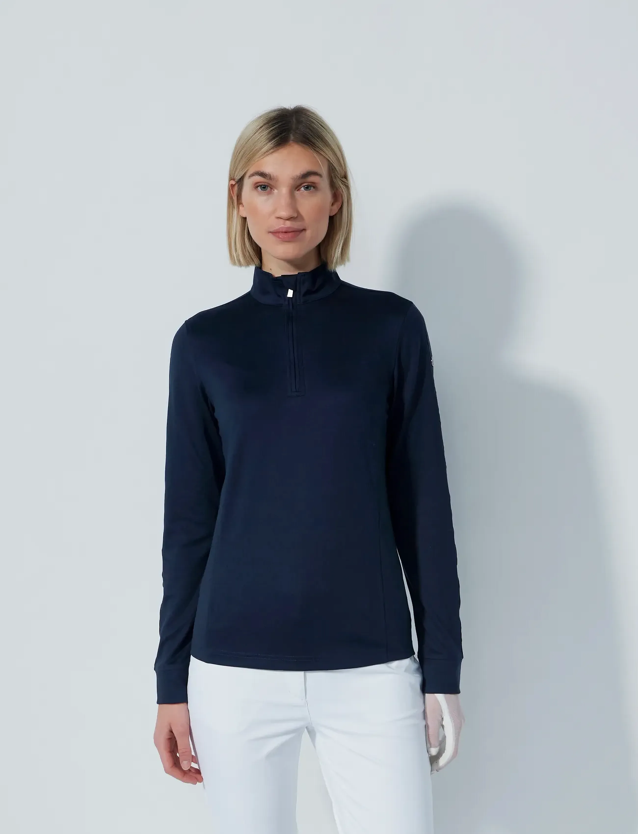 Daily Sports Anna Ls Half Neck, Kvinder, Langærmet Halv Lynlås Trøje, Navy, Str: L