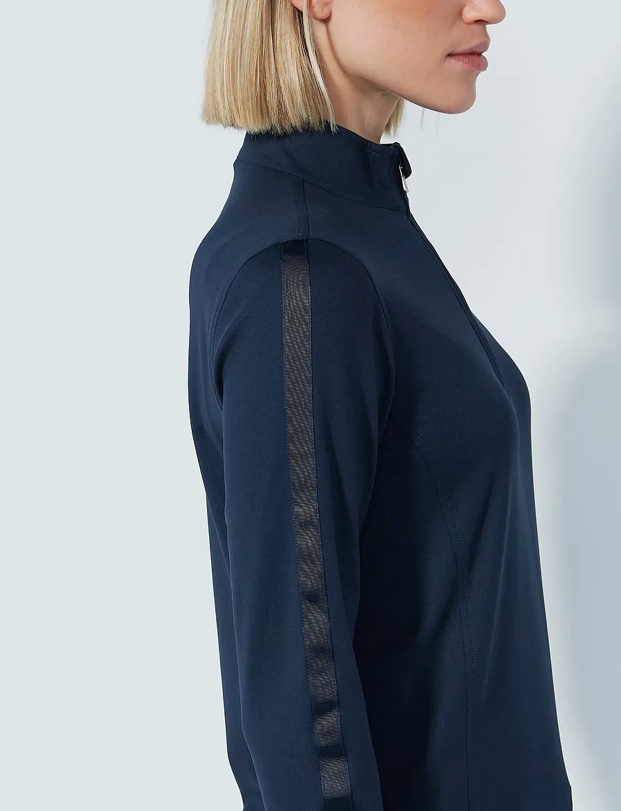 Daily Sports - ANNA LS HALF NECK - oberteile - navy - 4