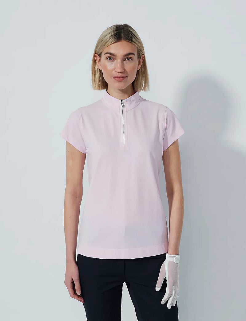 Daily Sports - Kim Cap S Half Zip - t-shirts - pink - 0