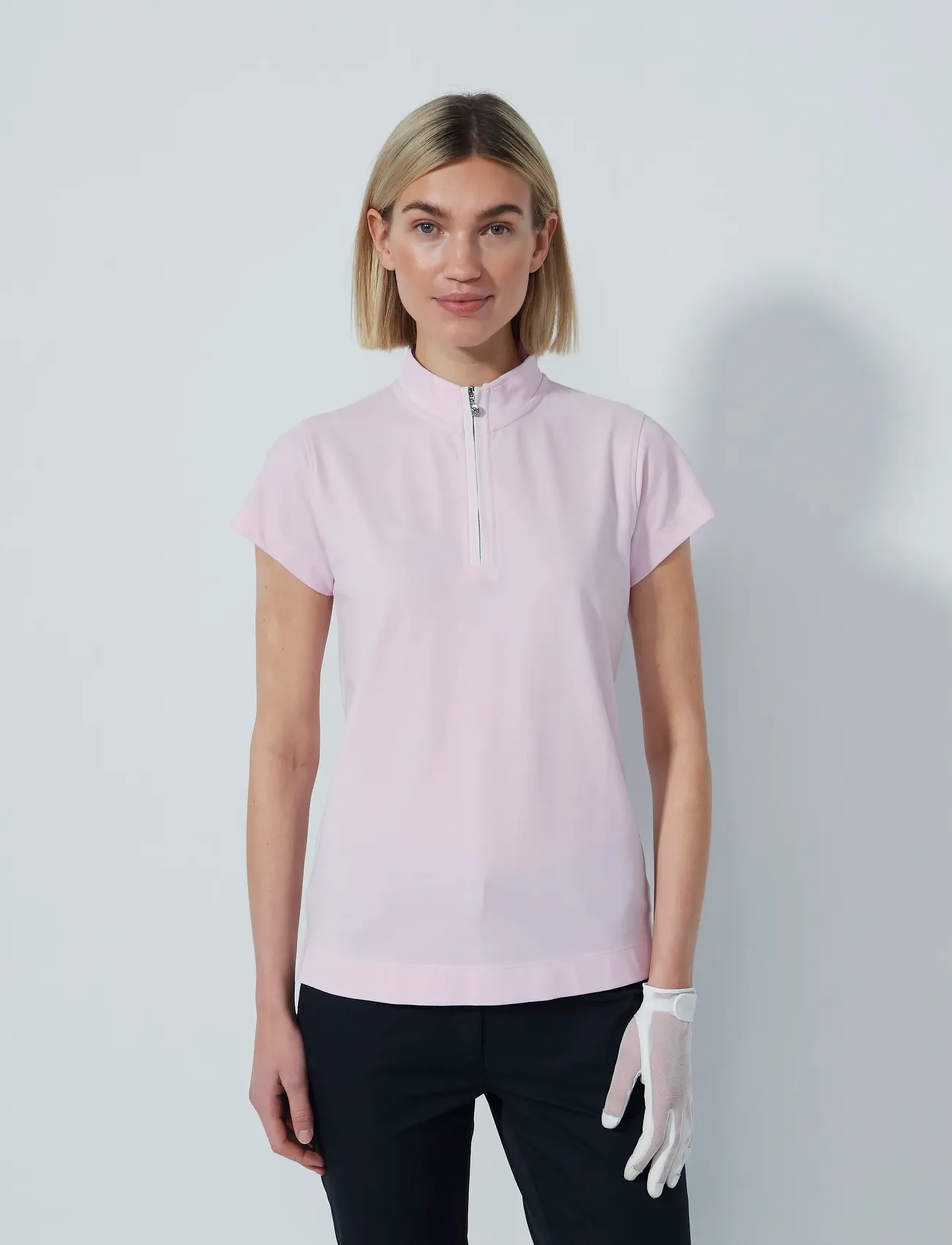 Daily Sports Kim Cap S Half Zip - T-shirts & Toppe - PINK / pink/rose