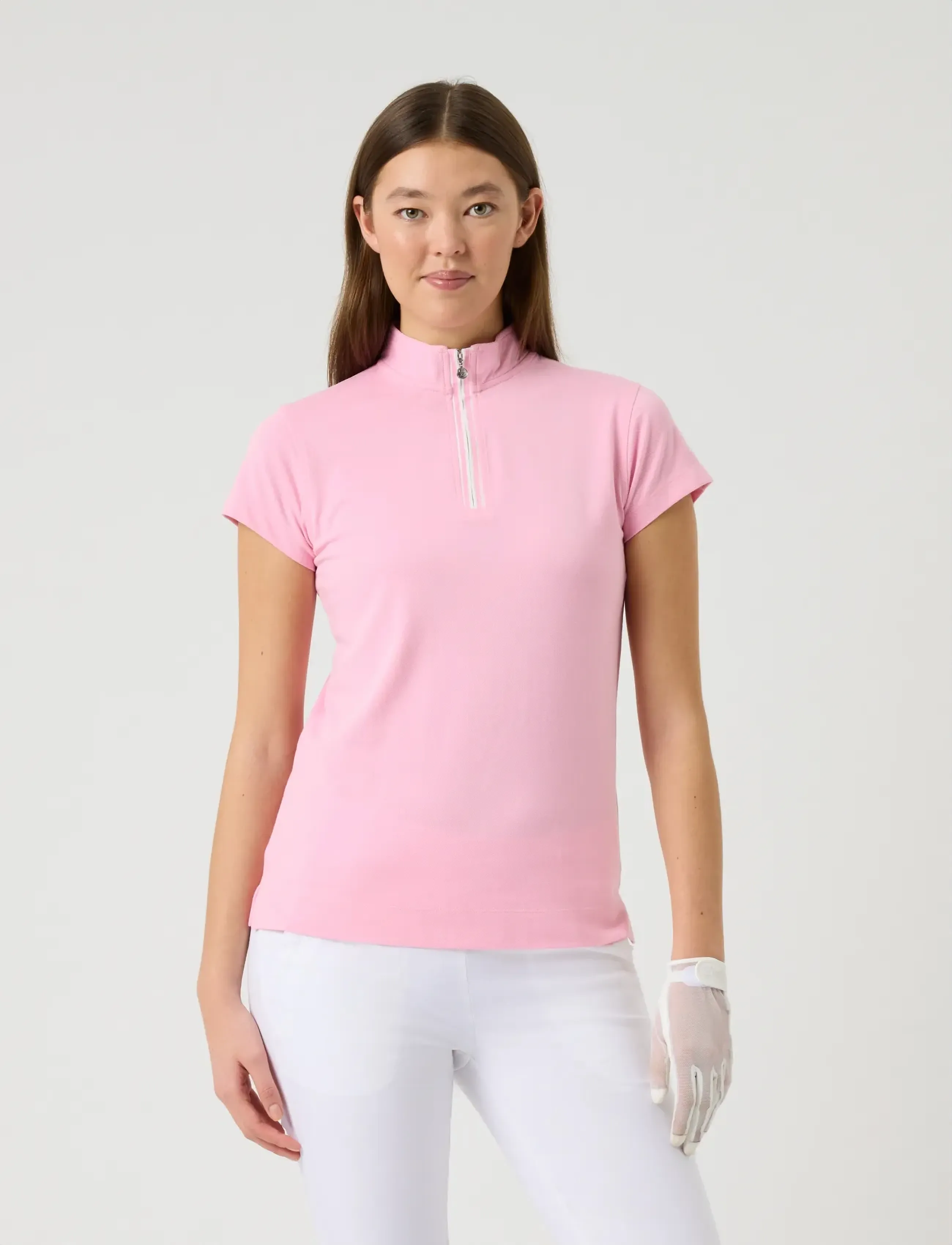 Daily Sports Kim Cap S Half Zip - T-shirts & Toppar - PRISM PINK / pink/rose