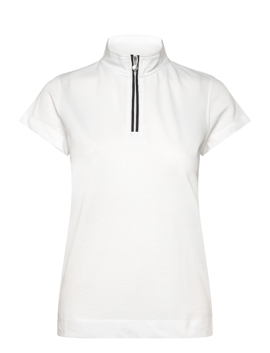Daily Sports - Kim Cap S Half Zip - toppe & t-shirts - white - 1