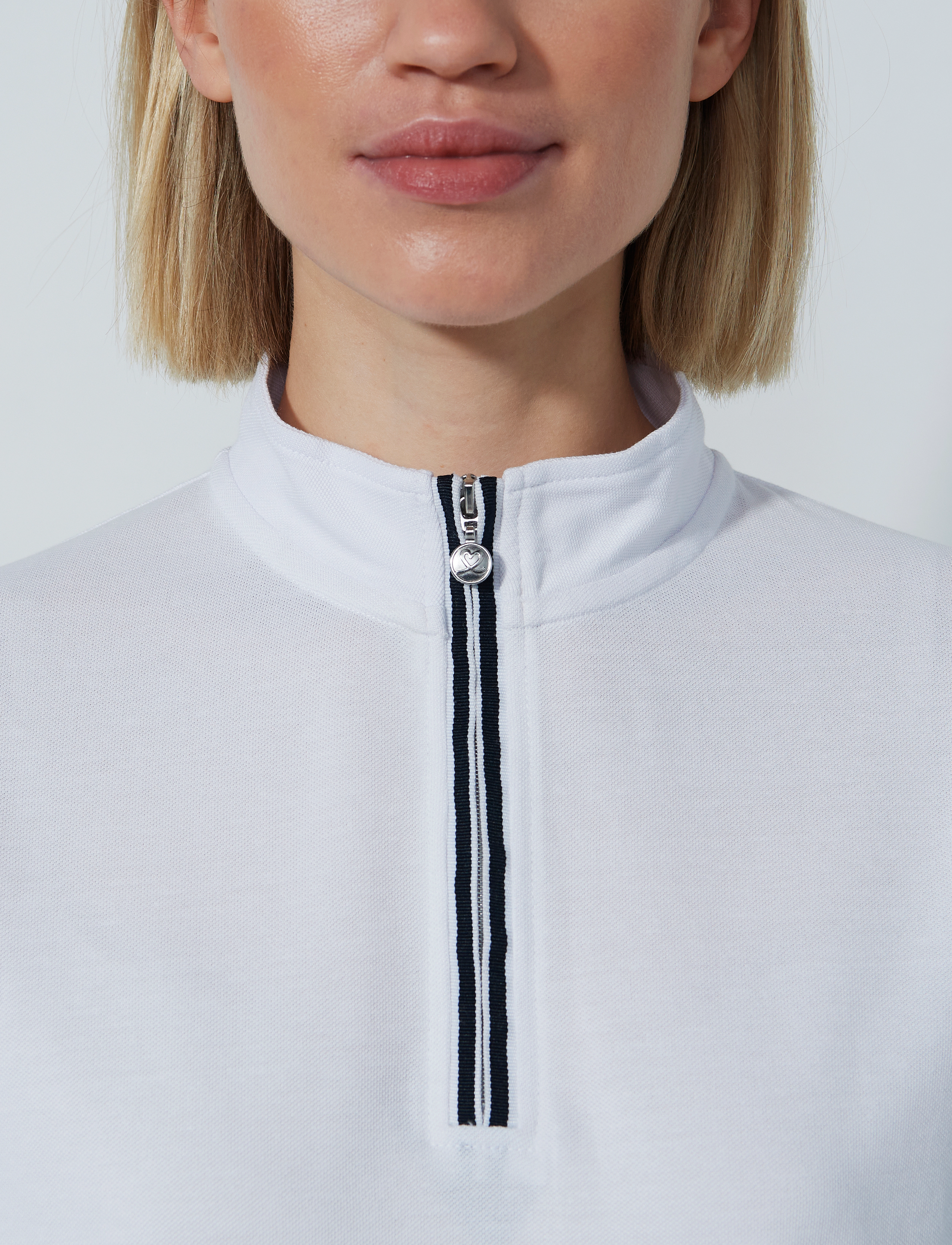 Daily Sports - Kim Cap S Half Zip - koszulki polo - white - 4