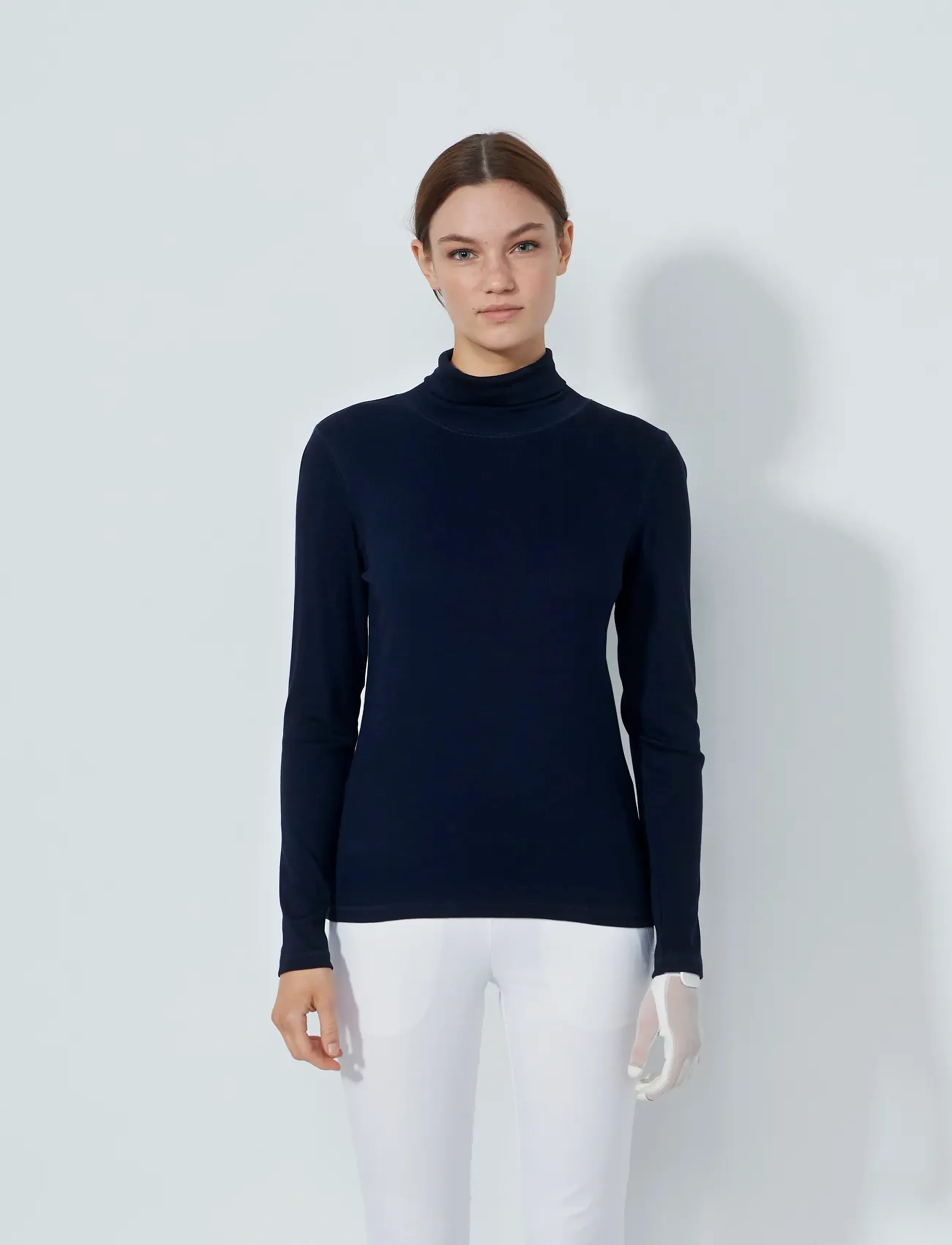 Daily Sports Ancona Ls Roll Neck, Kvinder, Langærmet Rullekrave Top, Navy, Str: XS
