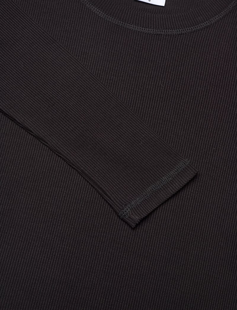 Daily Sports - Ancona LS Round neck - langærmede t-shirts - black - 5