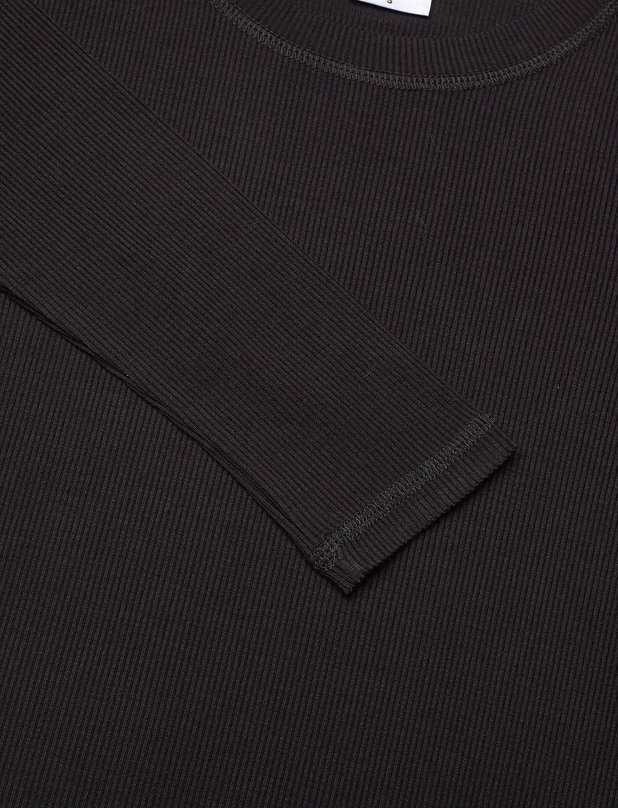 Daily Sports - Ancona LS Round neck - langærmede t-shirts - black - 5