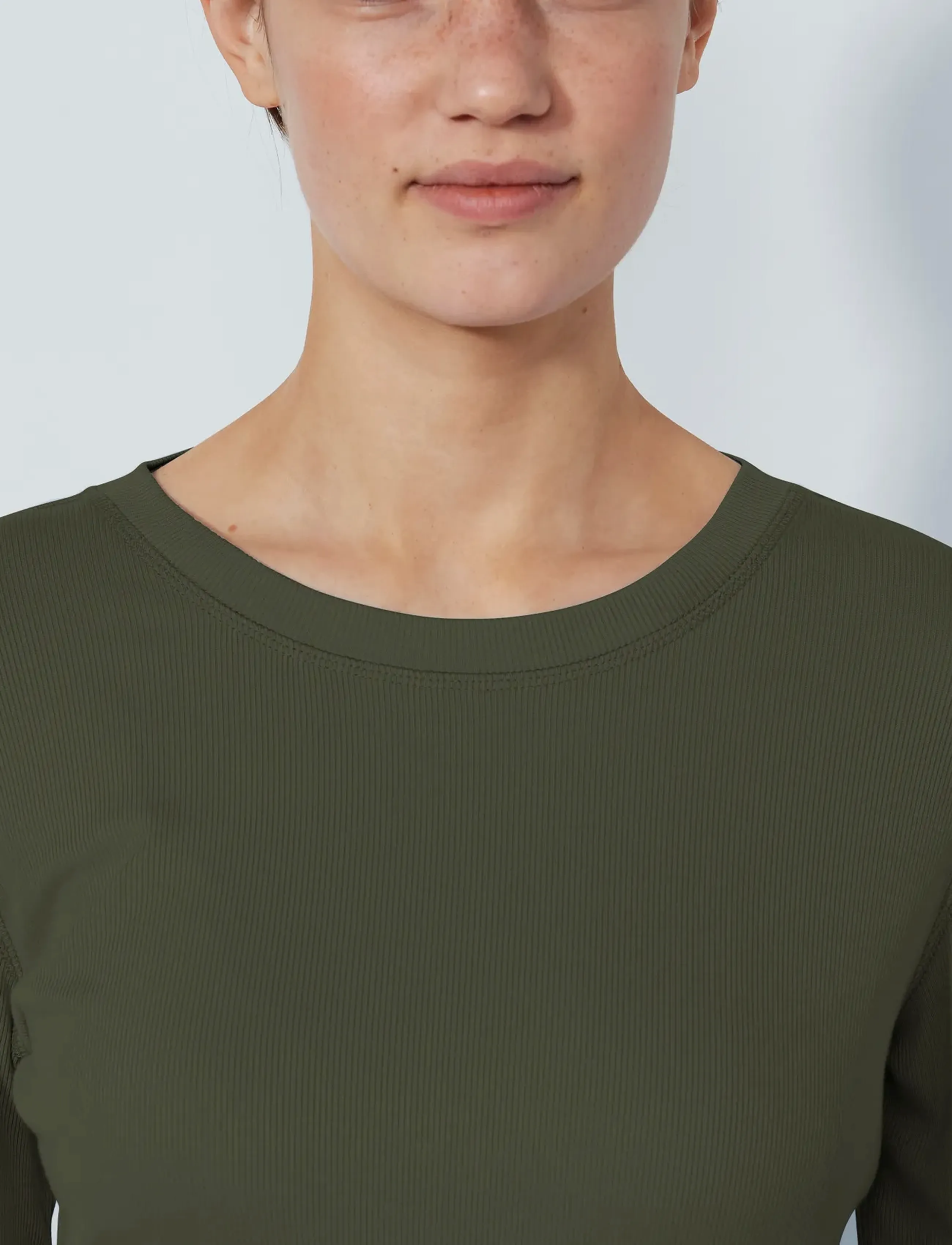 Daily Sports - Ancona LS Round neck - langærmede t-shirts - kalamata - 4