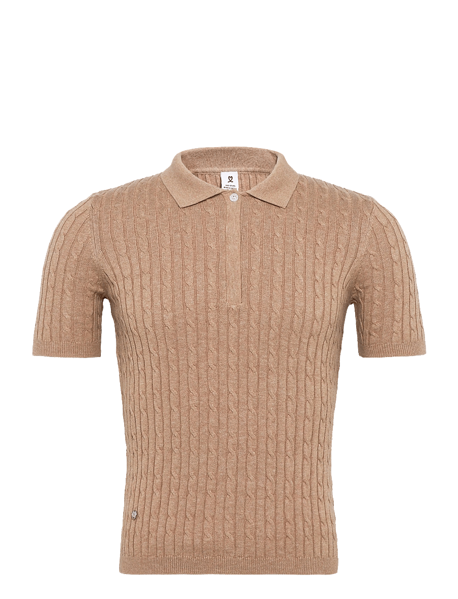 Daily Sports - Madelene 1/2S Polo shirt - oberteile & t-shirts - bark - 1