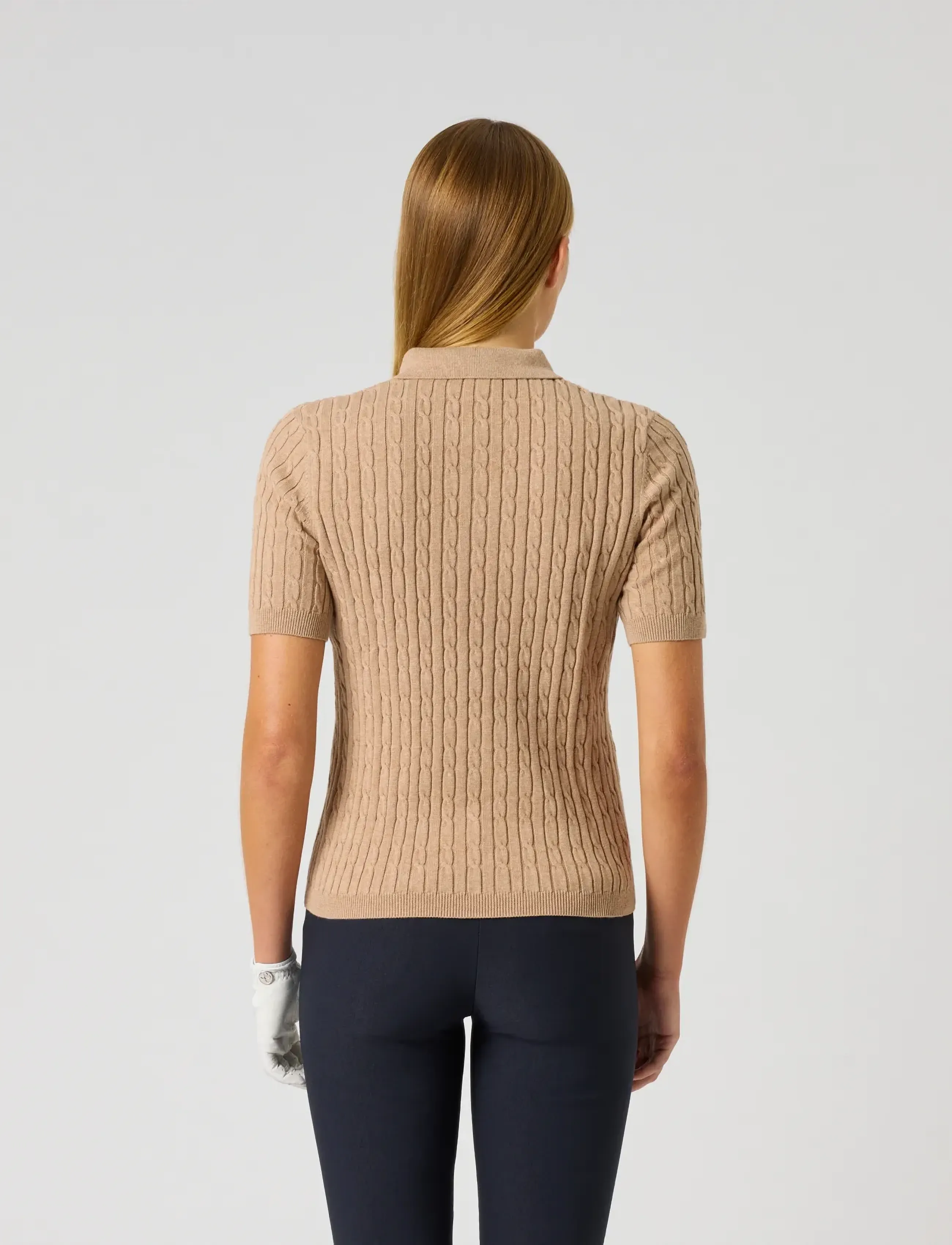 Daily Sports - Madelene 1/2S Polo shirt - toppe & t-shirts - bark - 3