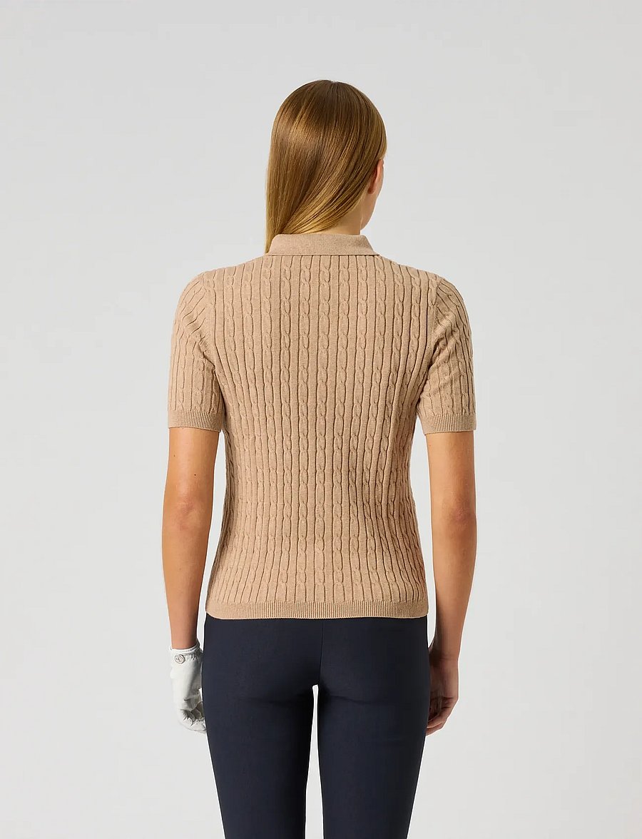 Daily Sports - Madelene 1/2S Polo shirt - oberteile & t-shirts - bark - 3