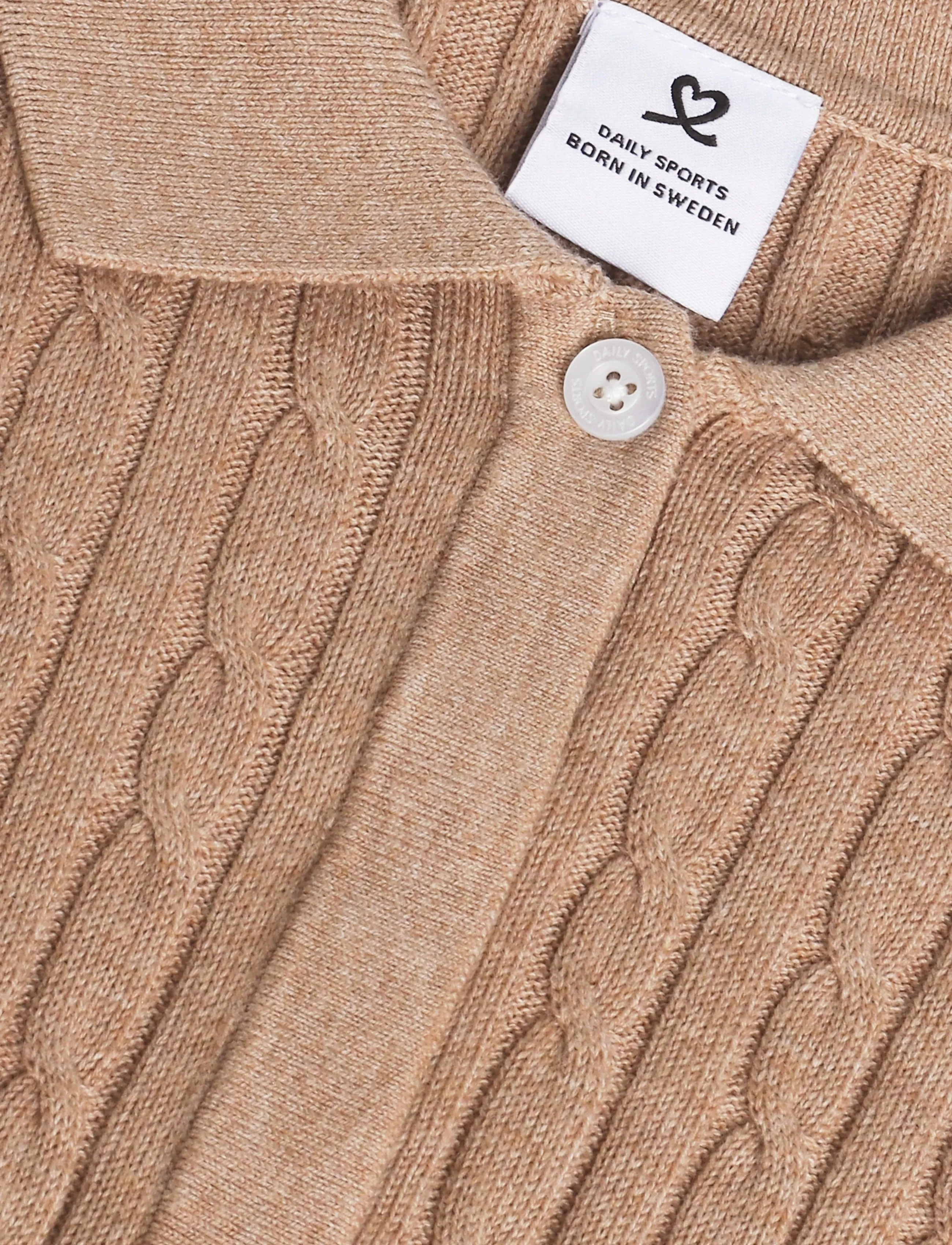 Daily Sports - Madelene 1/2S Polo shirt - toppe & t-shirts - bark - 5