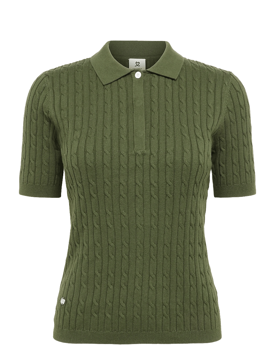 Daily Sports - Madelene 1/2S Polo shirt - oberteile & t-shirts - khakora - 1
