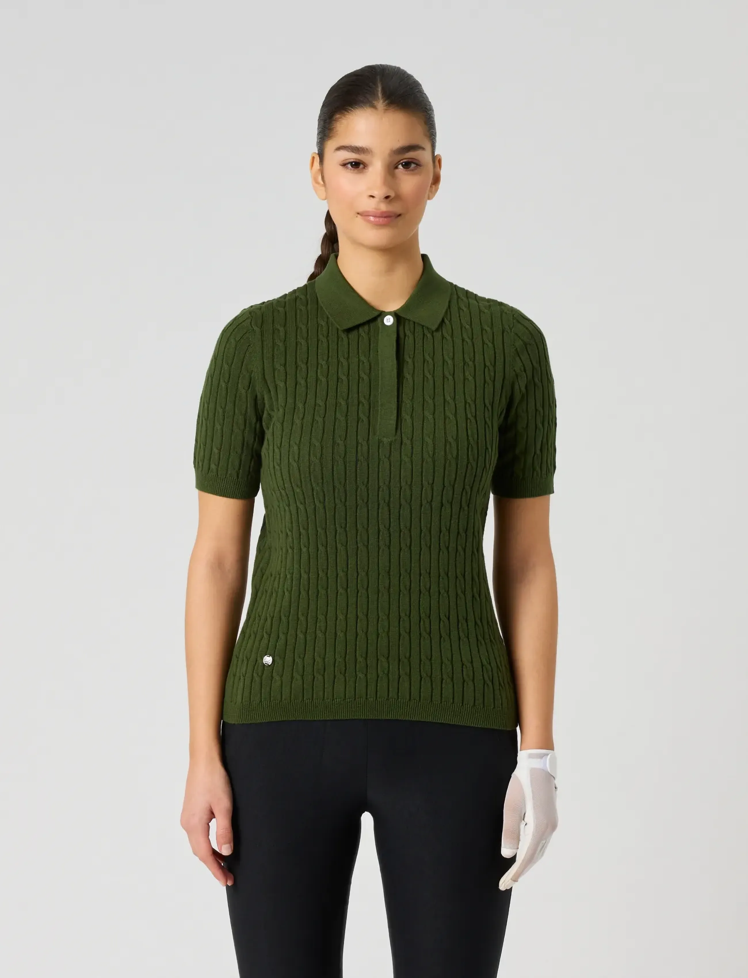 Daily Sports Madelene 1/2S Polo Shirt, XS, Oberteile & T-shirts, Khakigrün - Sport Polos, Frauen