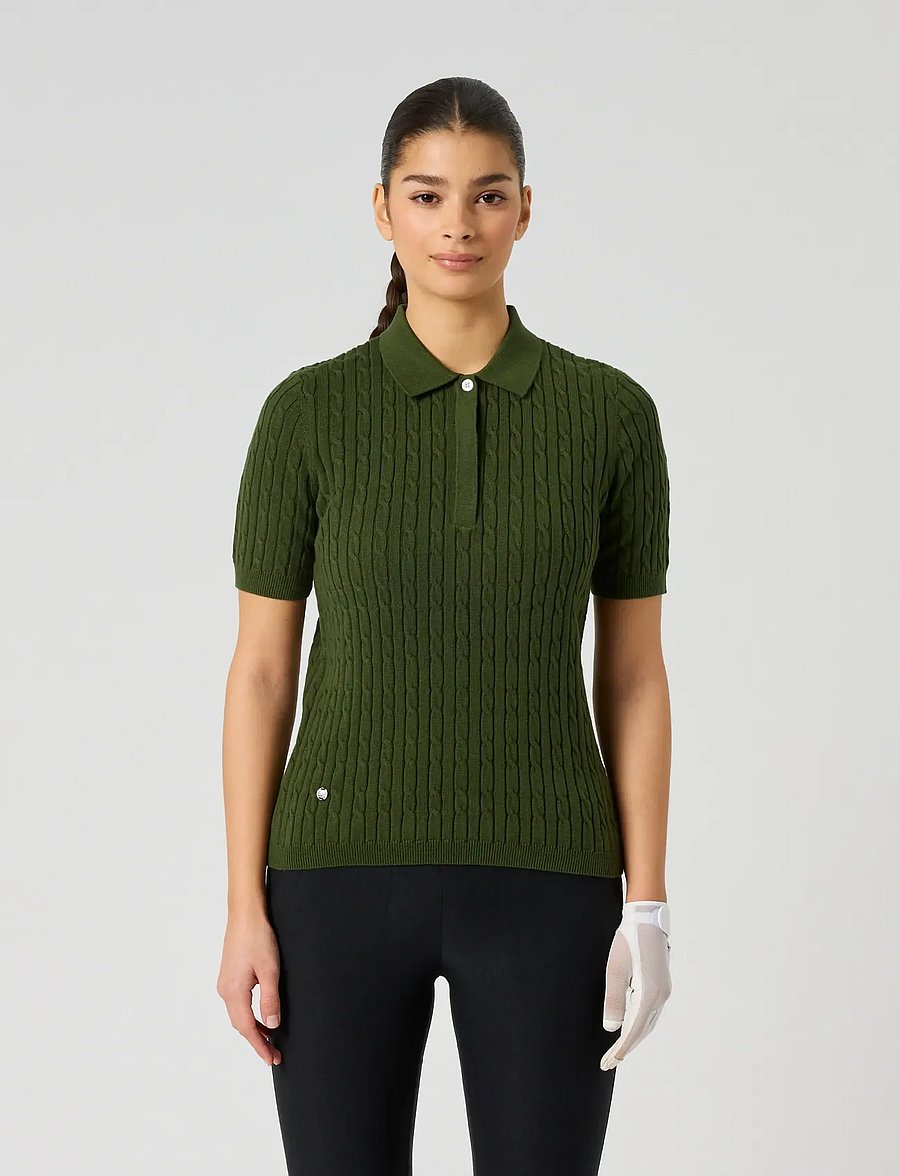 Daily Sports - Madelene 1/2S Polo shirt - oberteile & t-shirts - khakora - 0