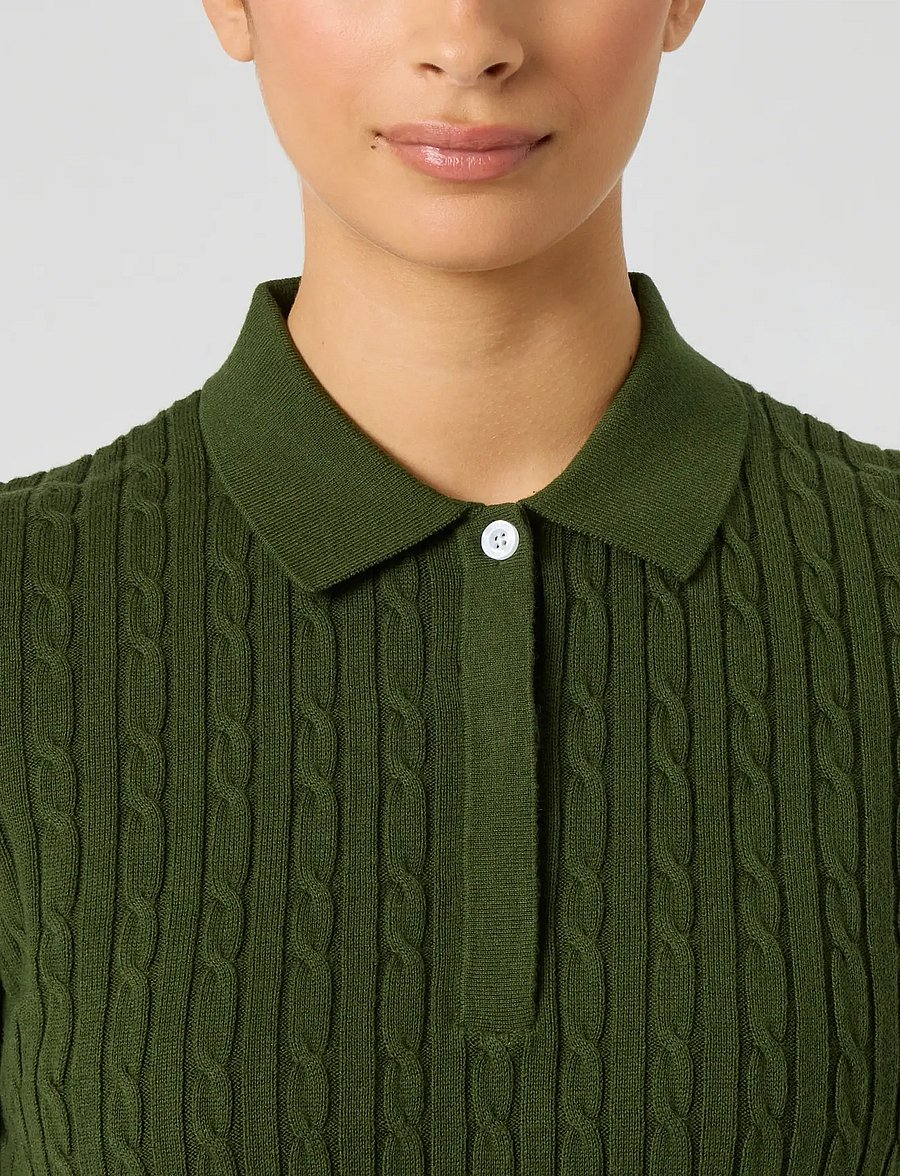 Daily Sports - Madelene 1/2S Polo shirt - oberteile & t-shirts - khakora - 4