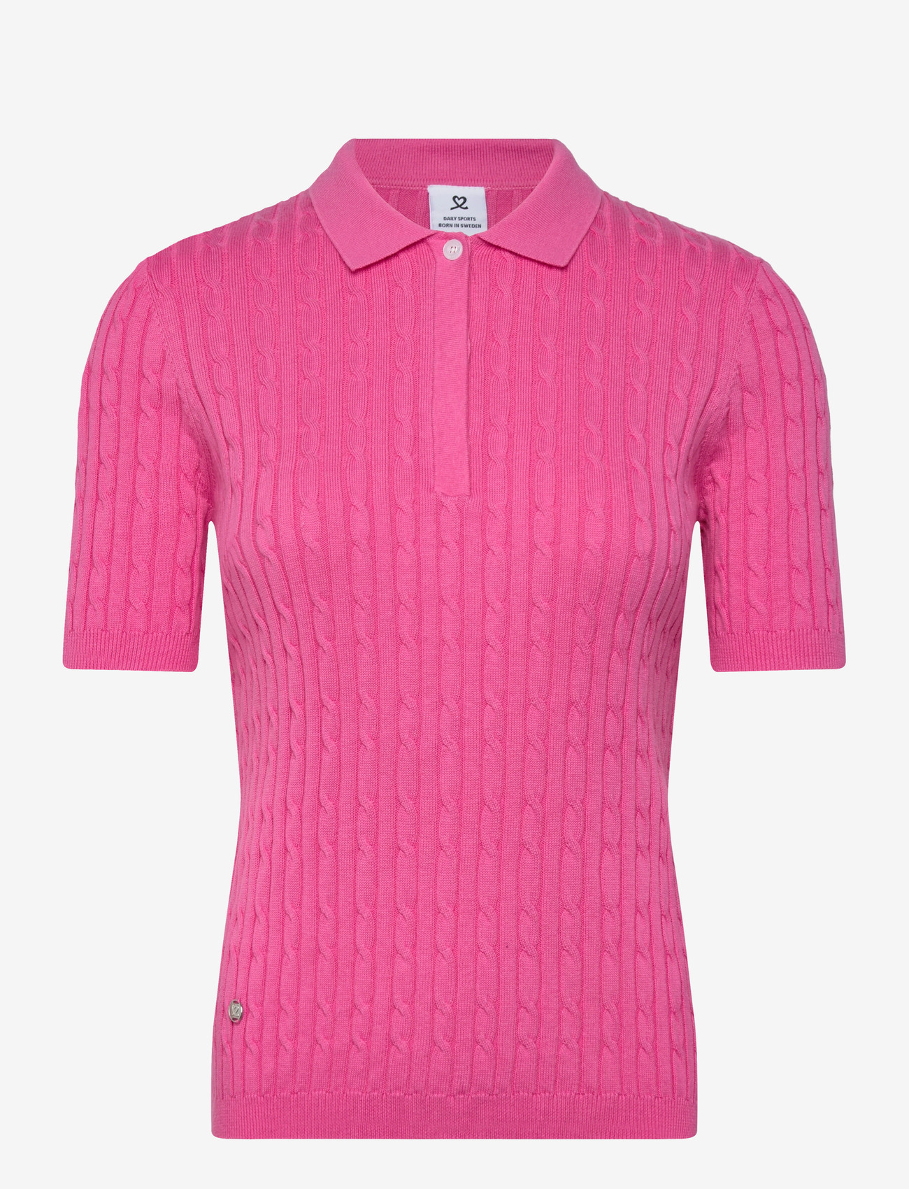 Daily Sports - Madelene 1/2S Polo shirt - alussärgid ja t-särgid - radiant pink - 1