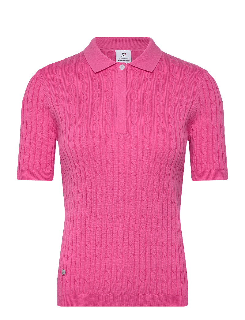 Daily Sports - Madelene 1/2S Polo shirt - alussärgid ja t-särgid - radiant pink - 1
