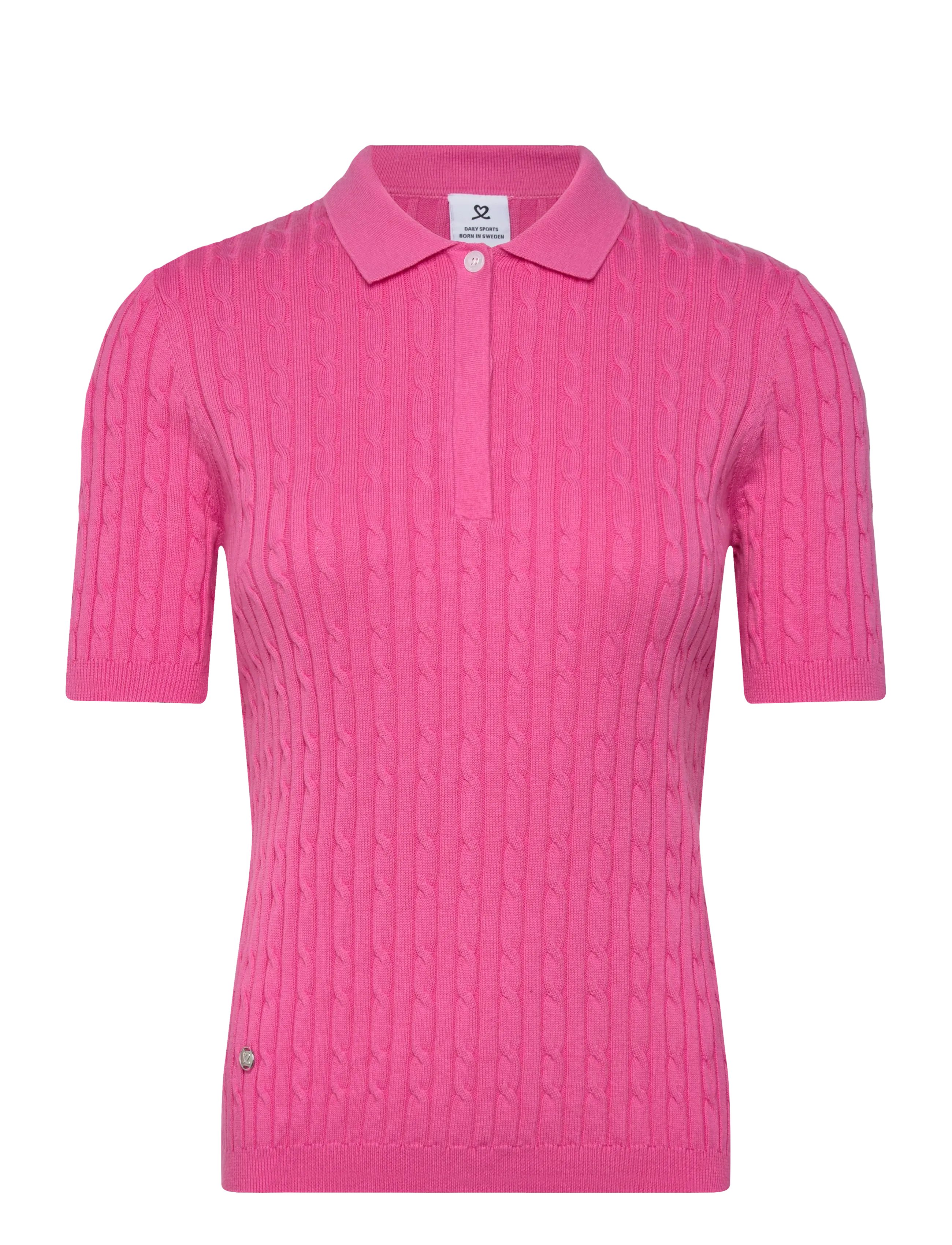 Daily Sports - Madelene 1/2S Polo shirt - tops & t-shirts - radiant pink - 1