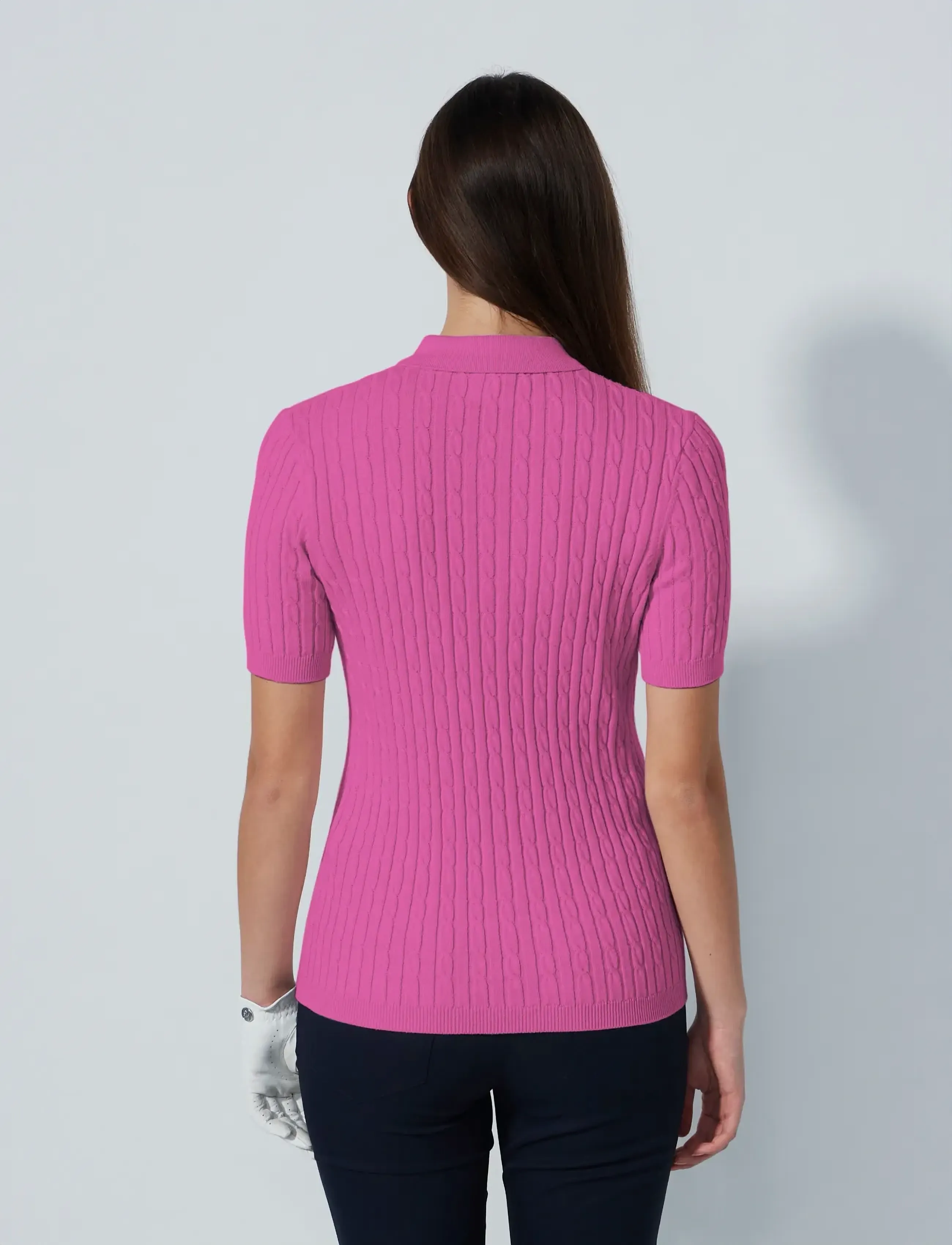 Daily Sports - Madelene 1/2S Polo shirt - tops & t-shirts - radiant pink - 3